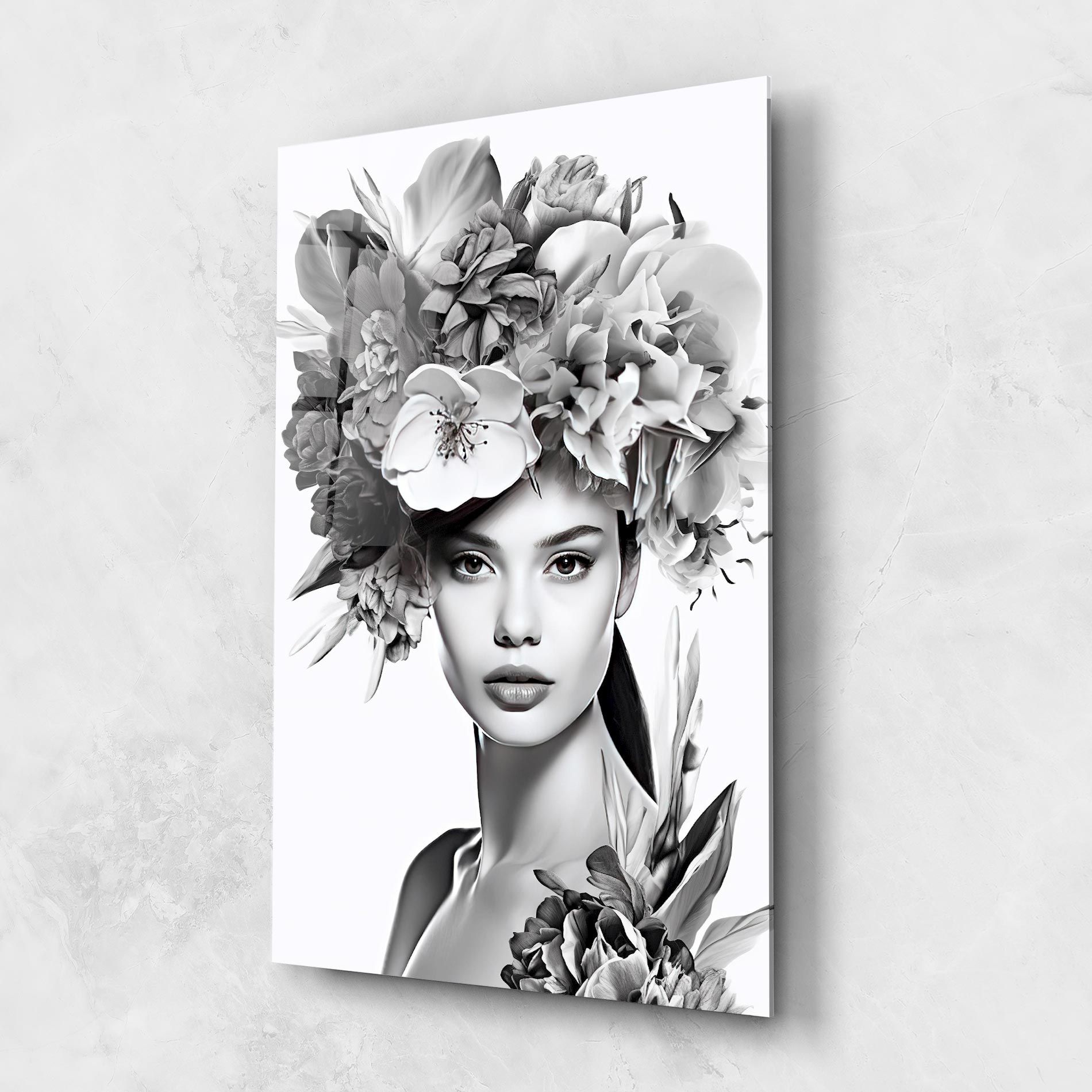 Flower Crown Woman mockup 1