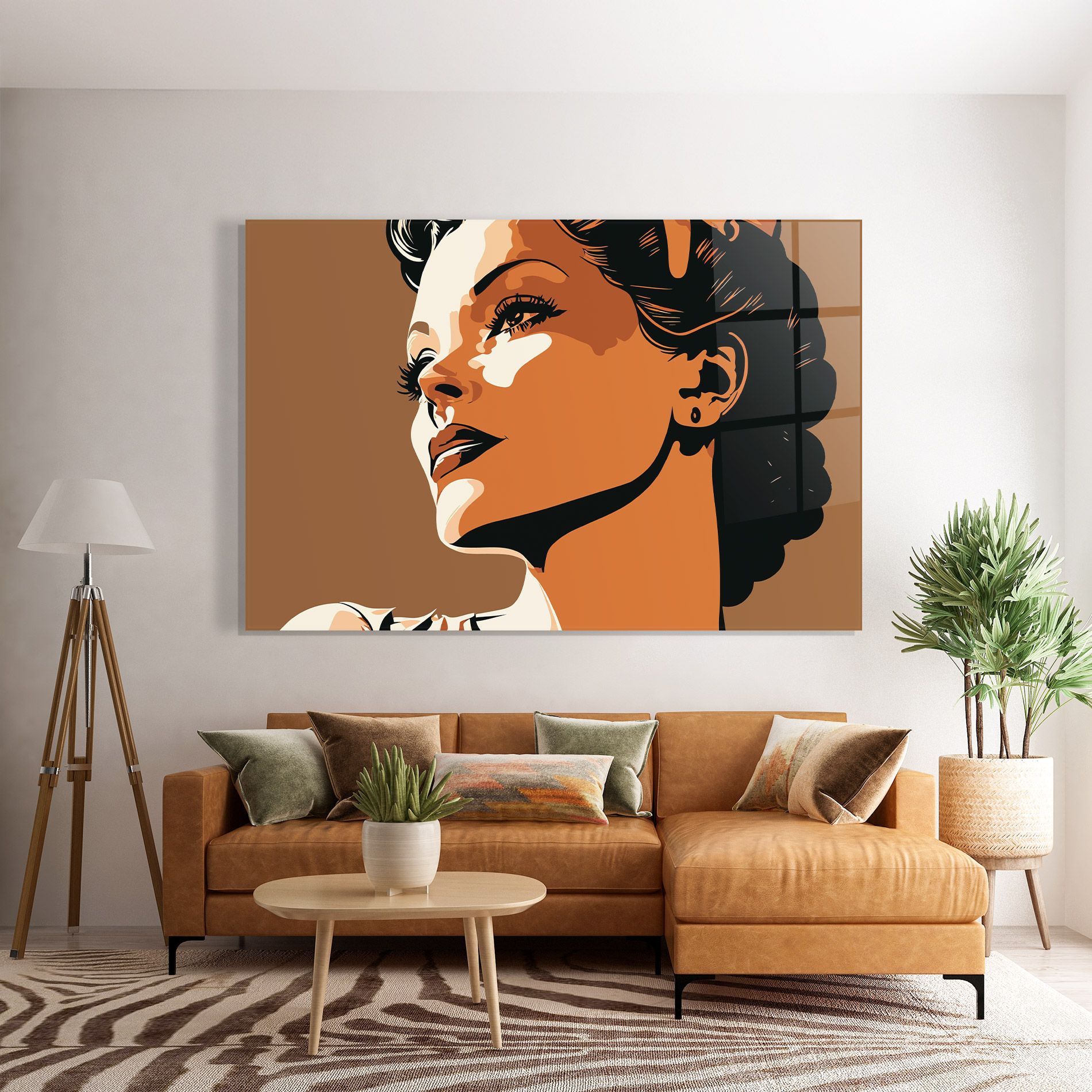 Brown Portrait Lady mockup 7