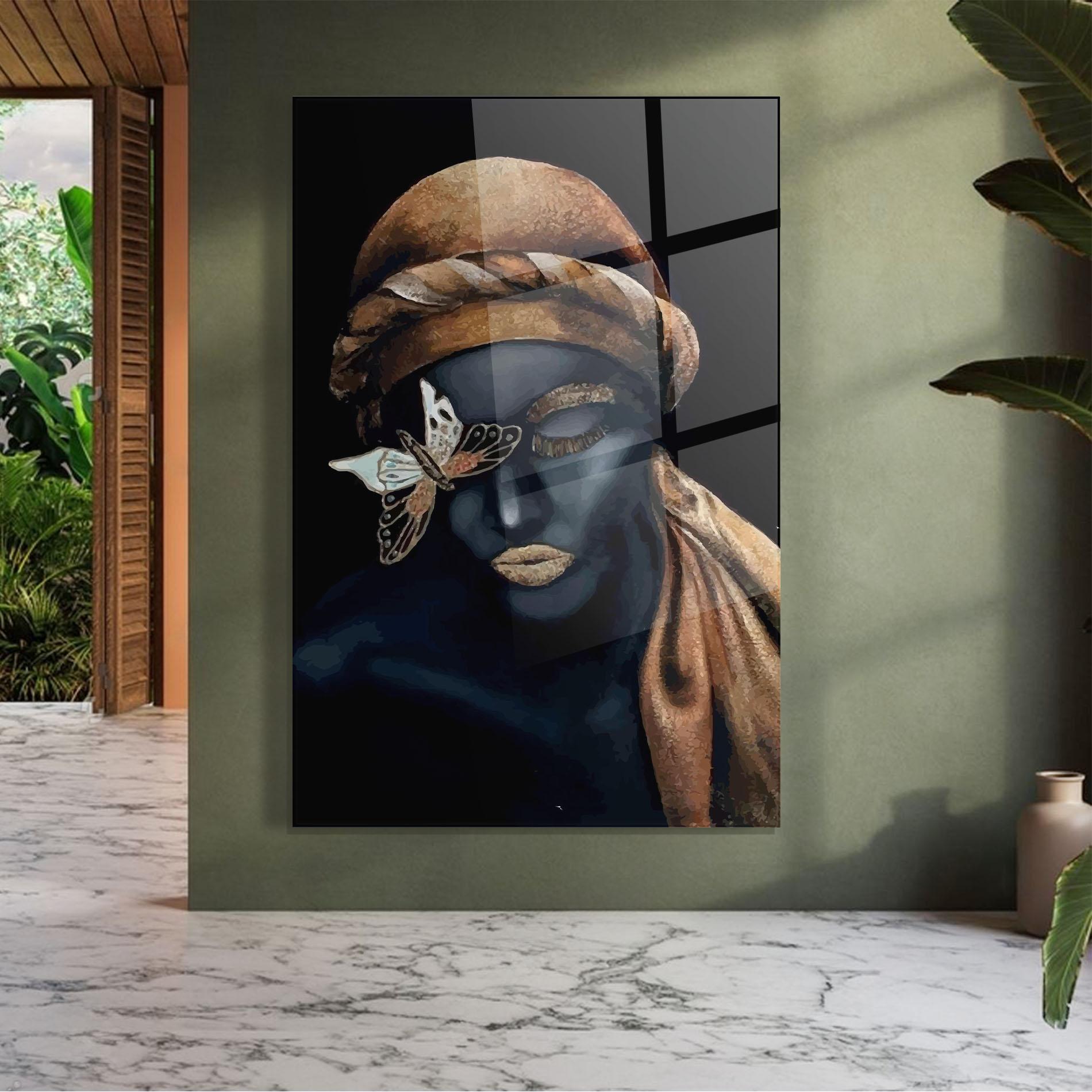 Üvegkép Butterfly Lady mockup 7