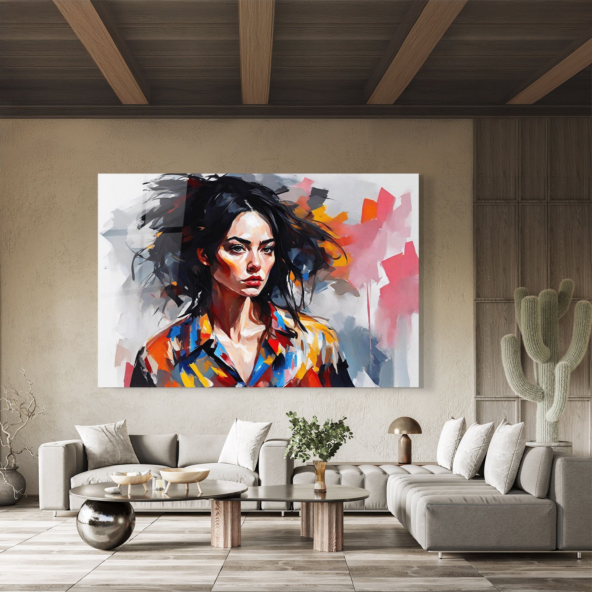 Artistic Oil Woman mockup 8