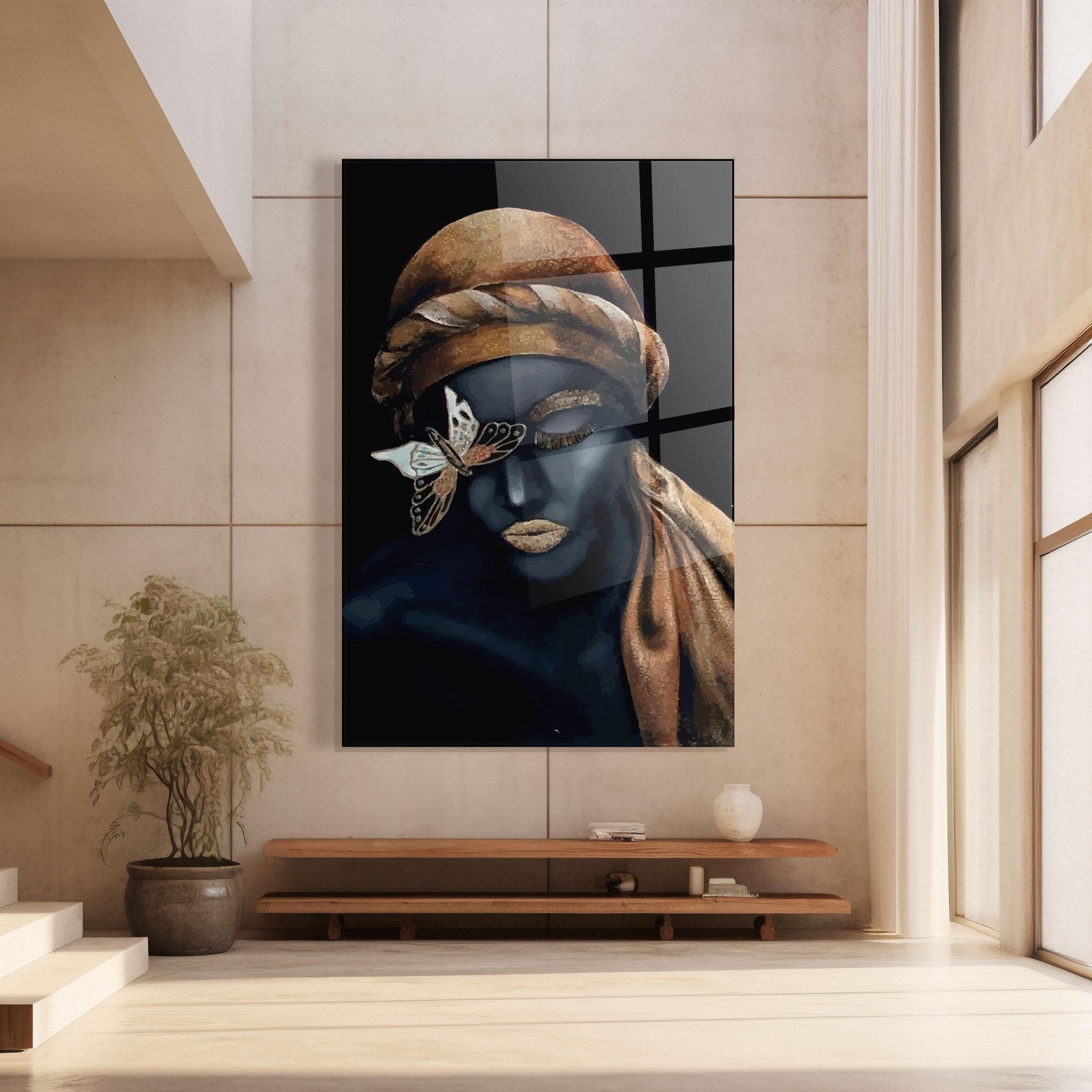 Üvegkép Butterfly Lady mockup 8