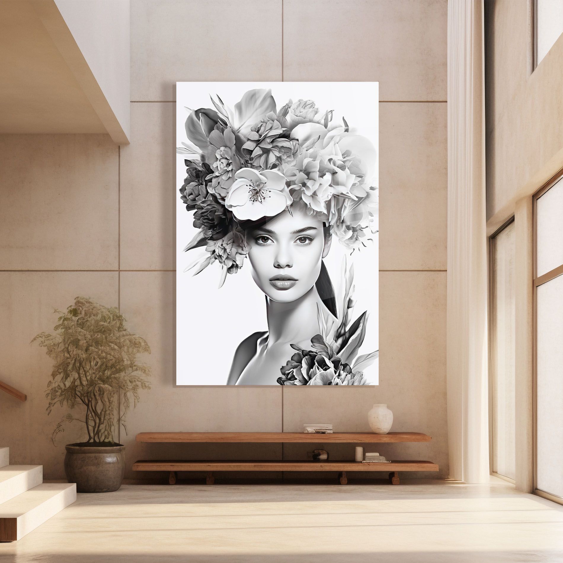 Flower Crown Woman mockup 8