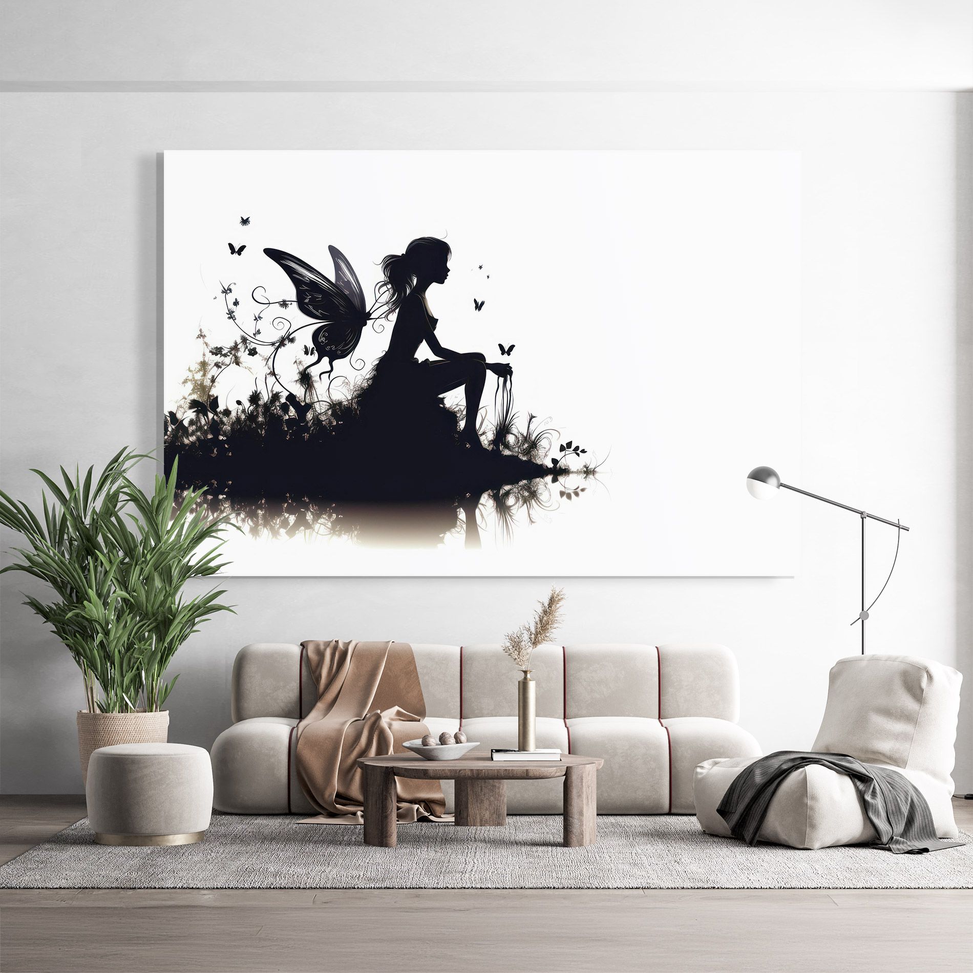 Butterfly Woman Shilouette mockup 9