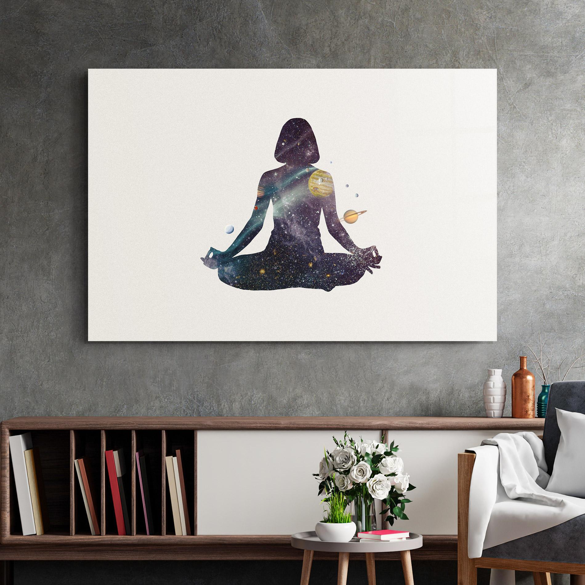 Üvegkép Galaxy Woman Shilouette mockup 2
