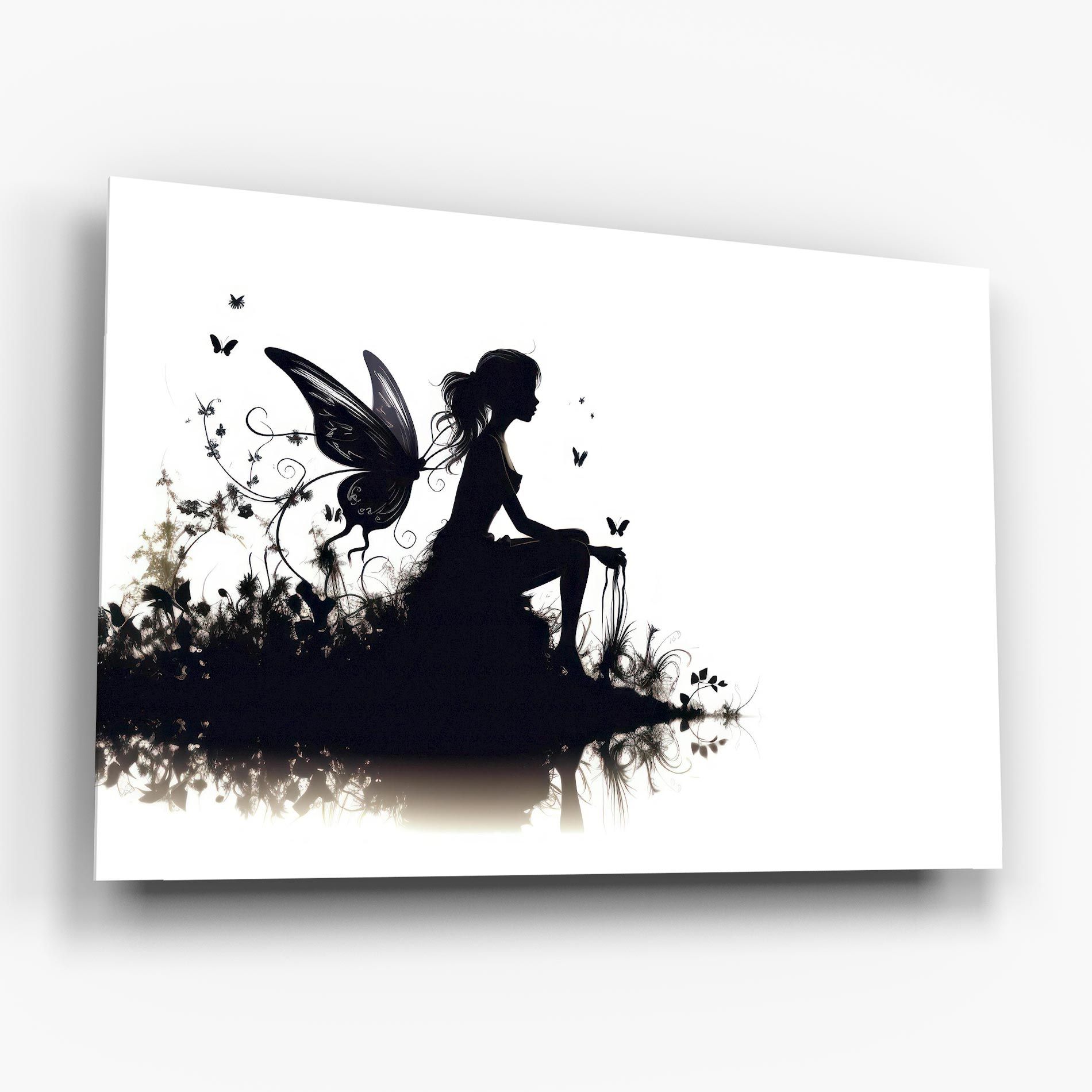 Butterfly Woman Shilouette mockup 6