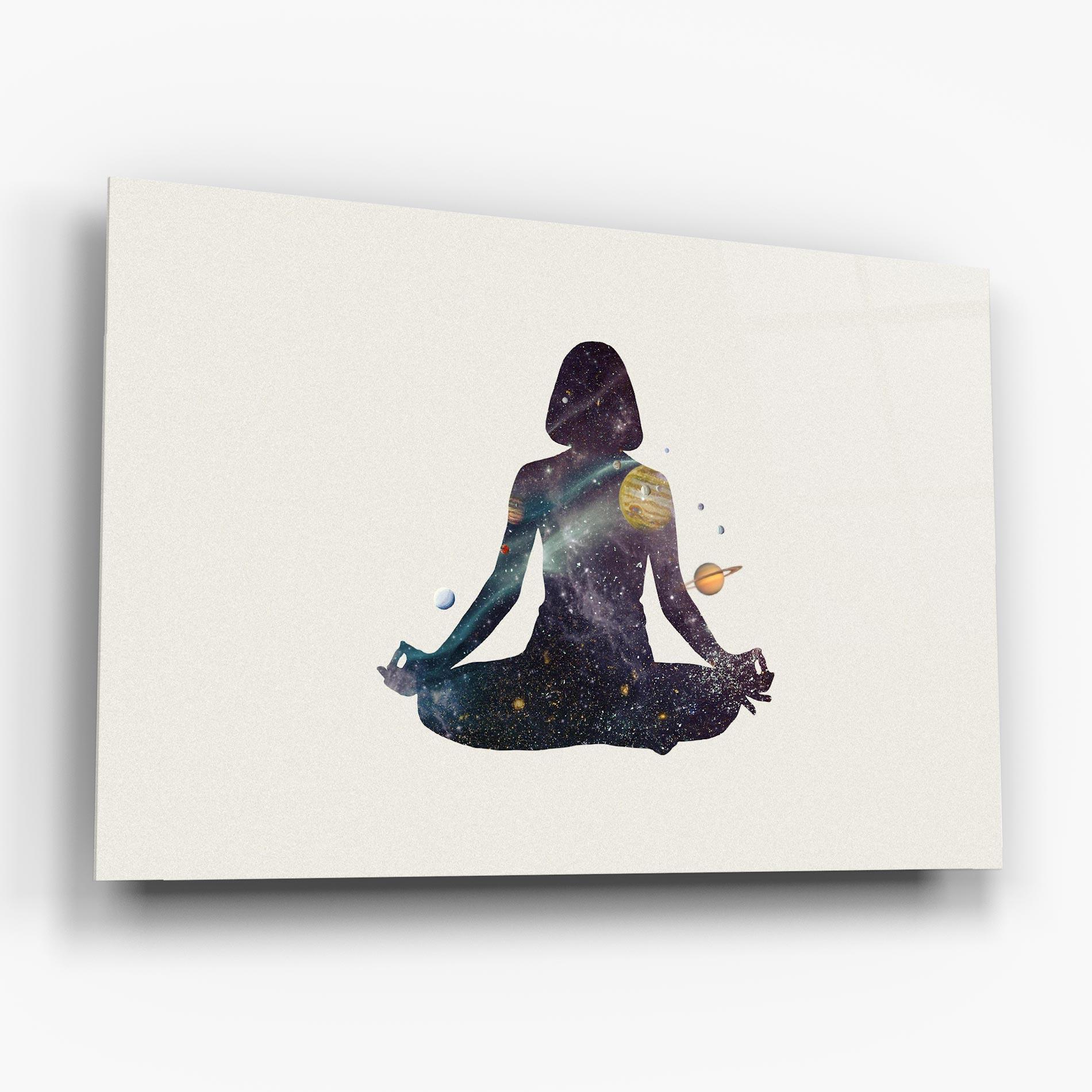 Üvegkép Galaxy Woman Shilouette mockup 6