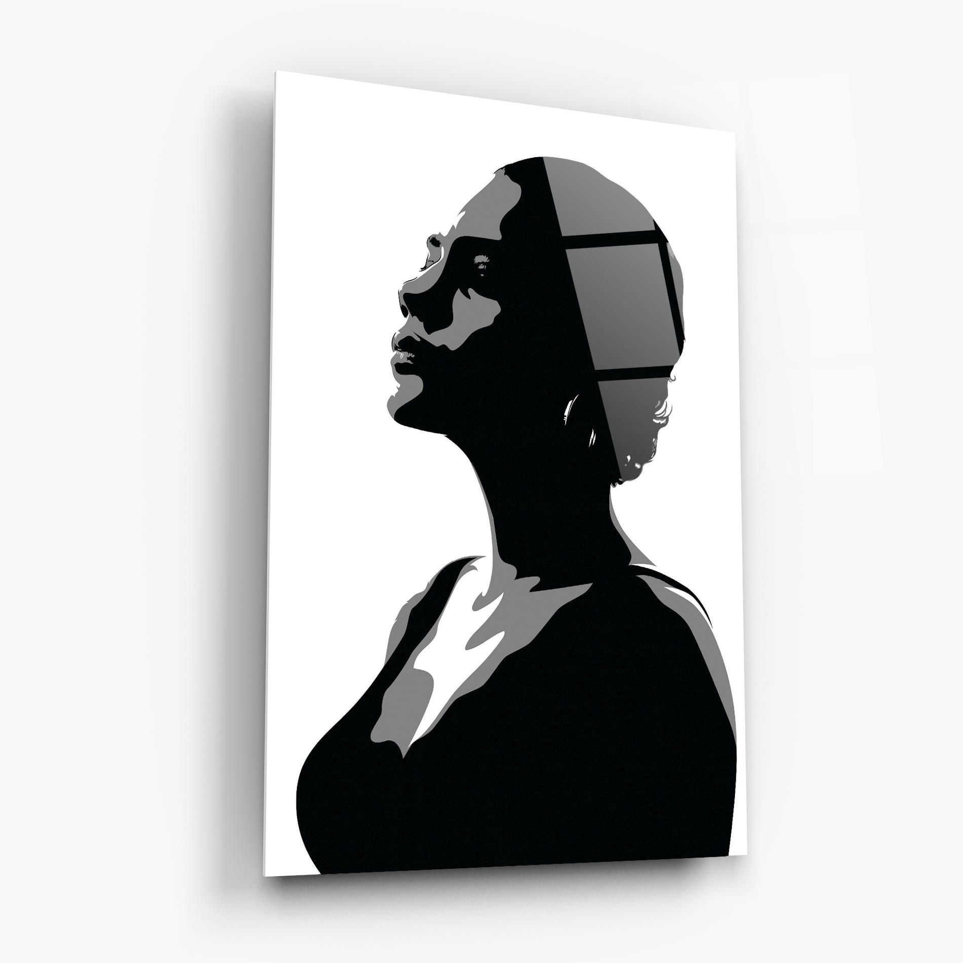 Black Woman Shilouette mockup 6