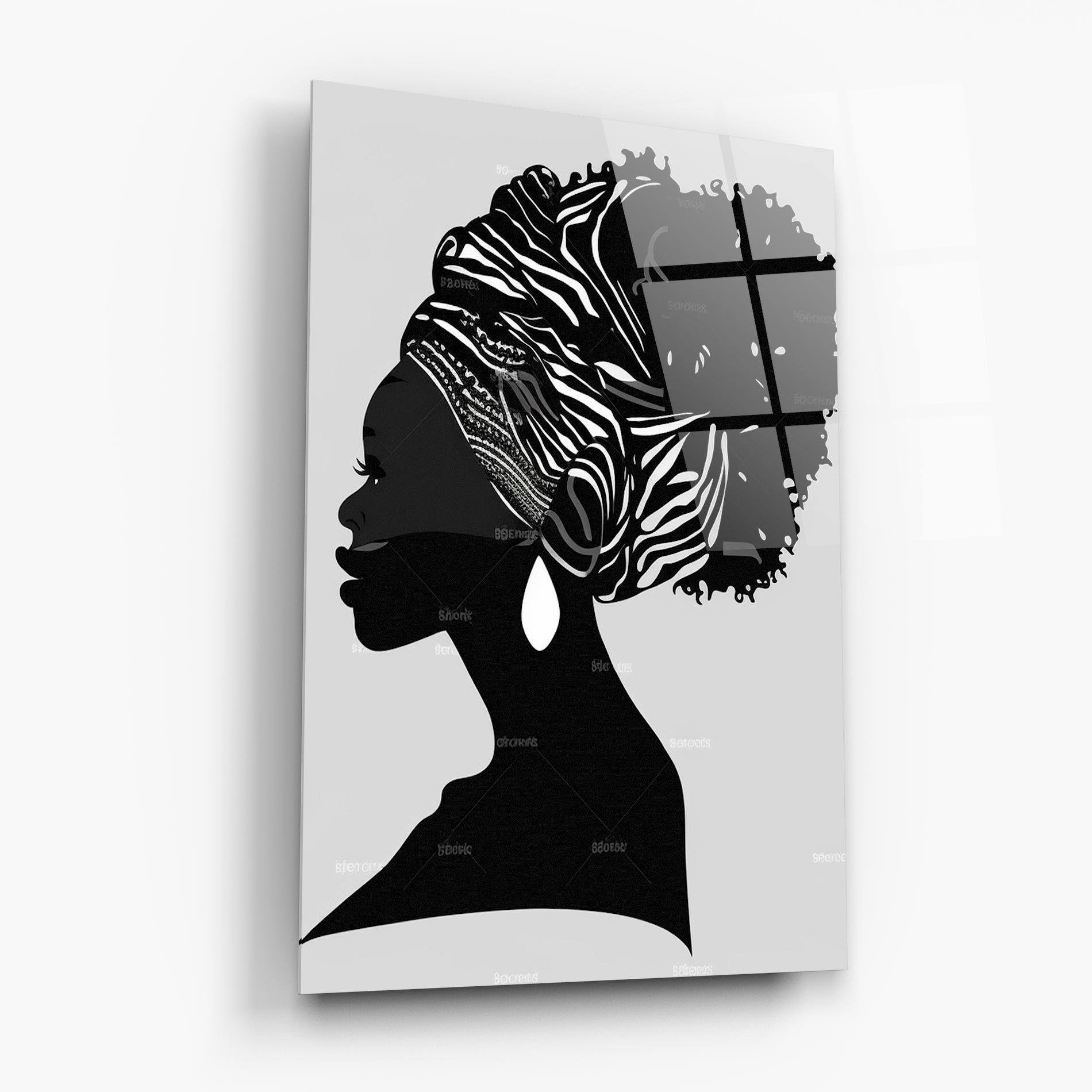 Black Woman Silhouette mockup 6