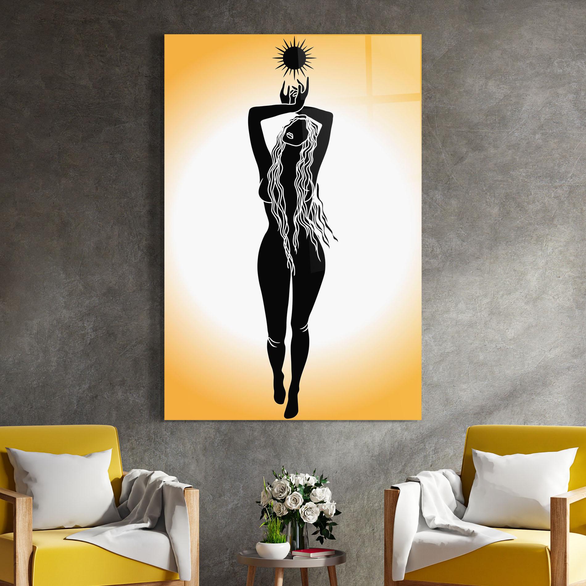 Üvegkép Mistic Woman mockup 4