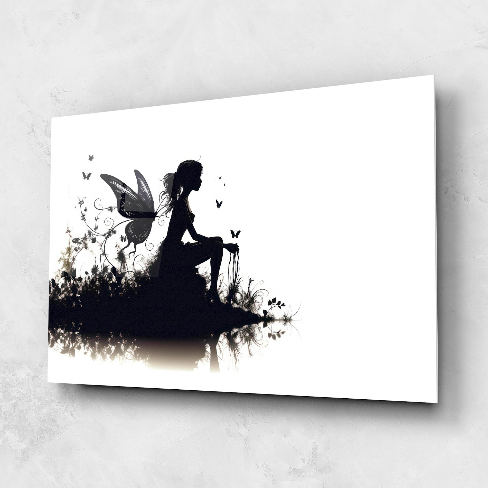 Butterfly Woman Shilouette mockup 1