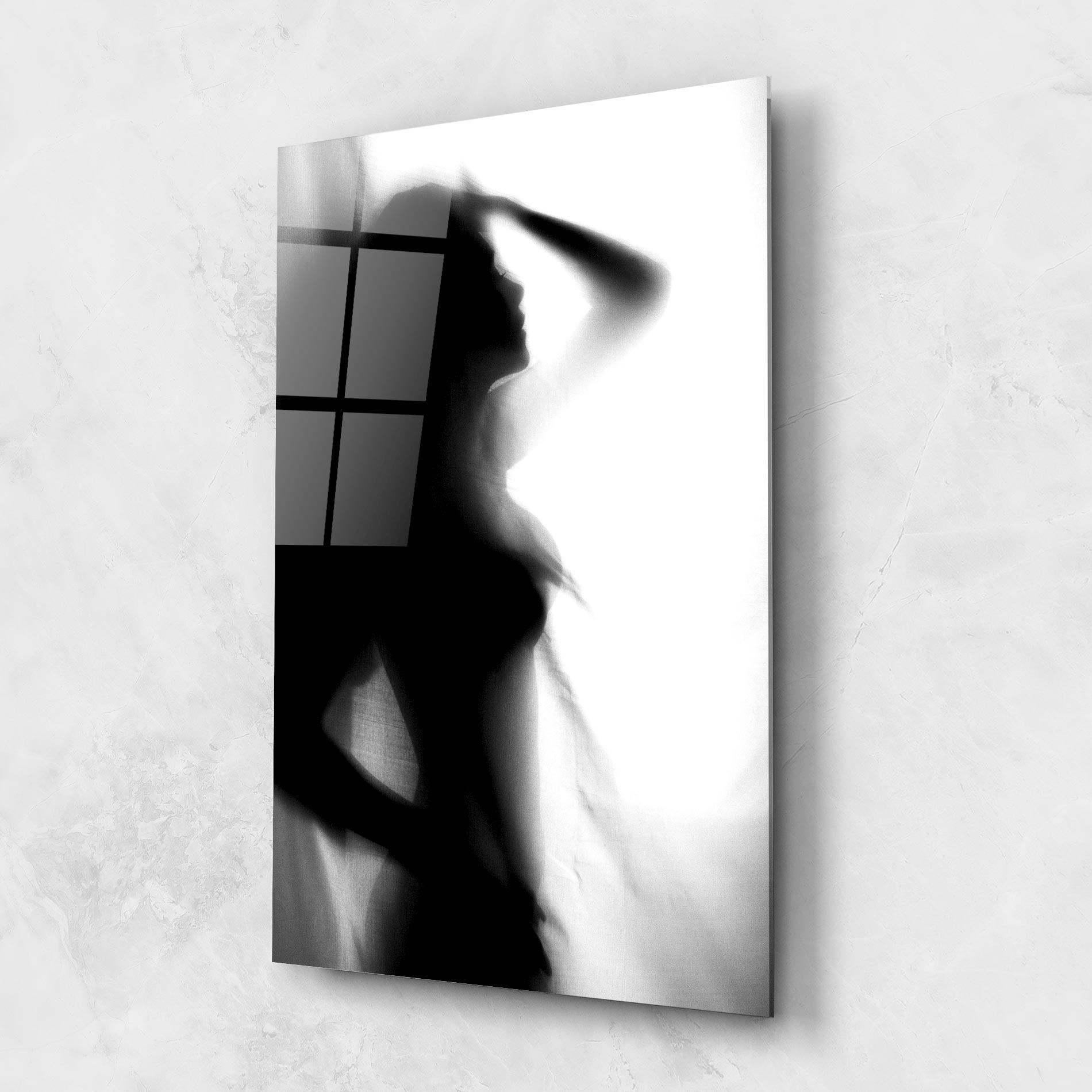 Üvegkép Blurred Girl mockup 1