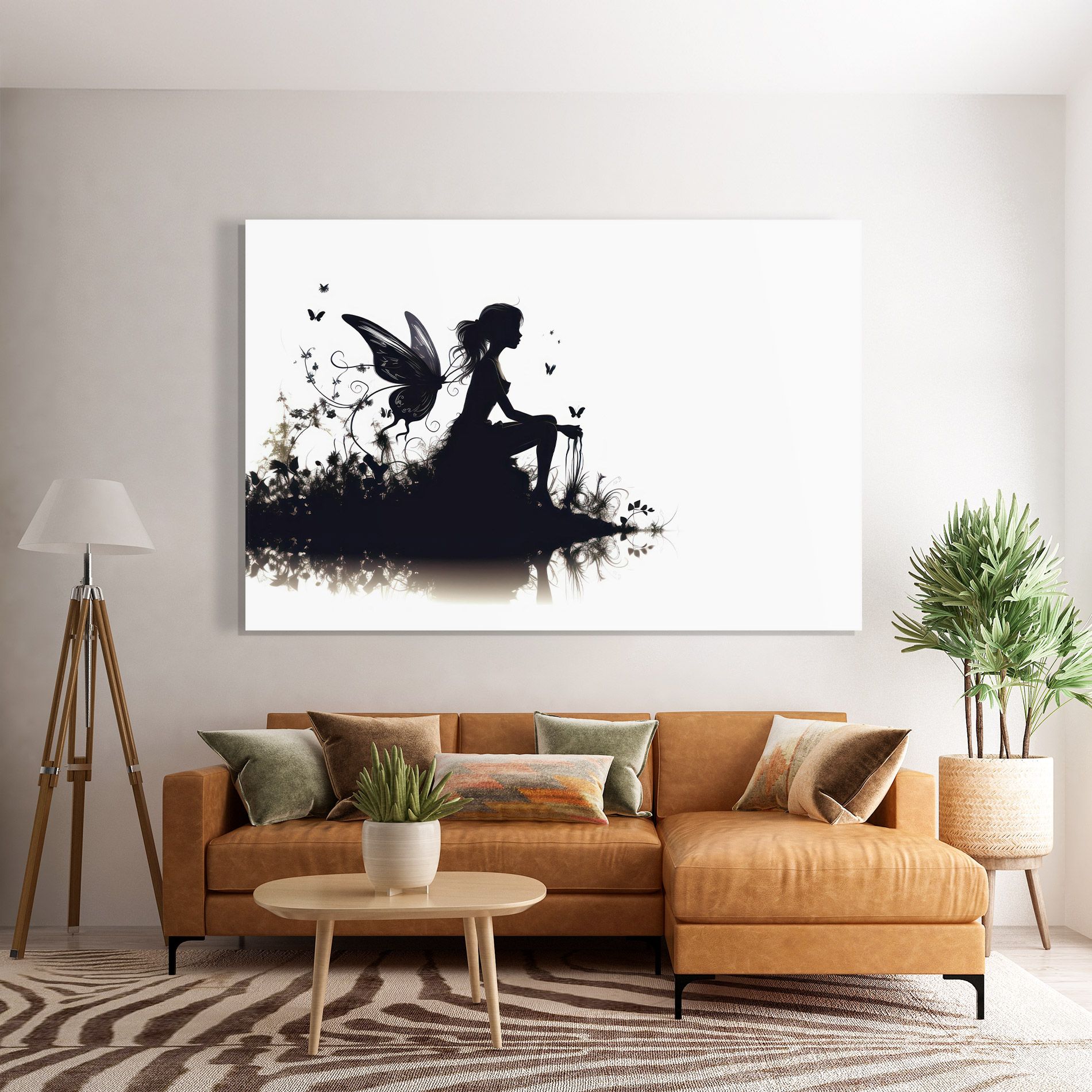 Butterfly Woman Shilouette mockup 7