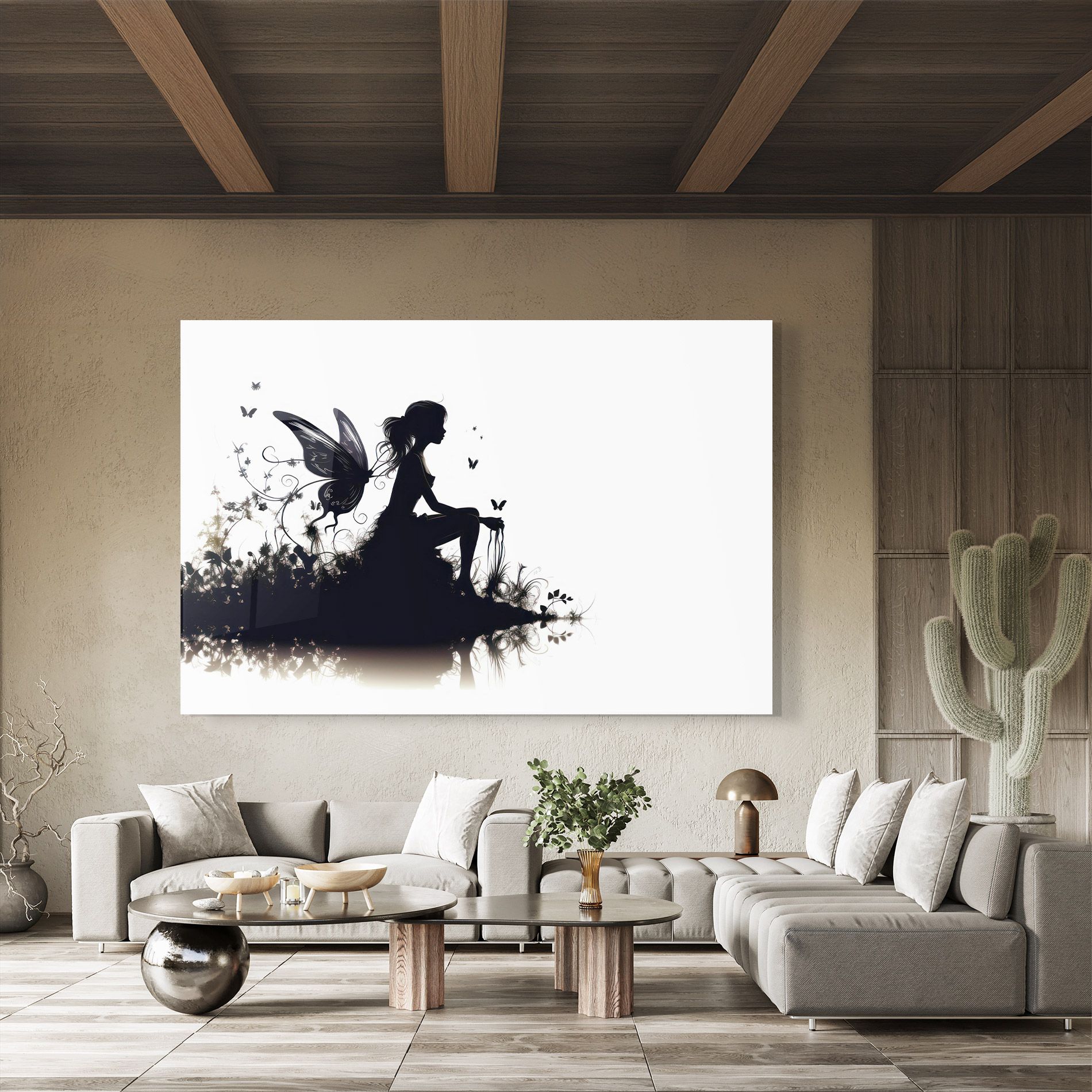 Butterfly Woman Shilouette mockup 8