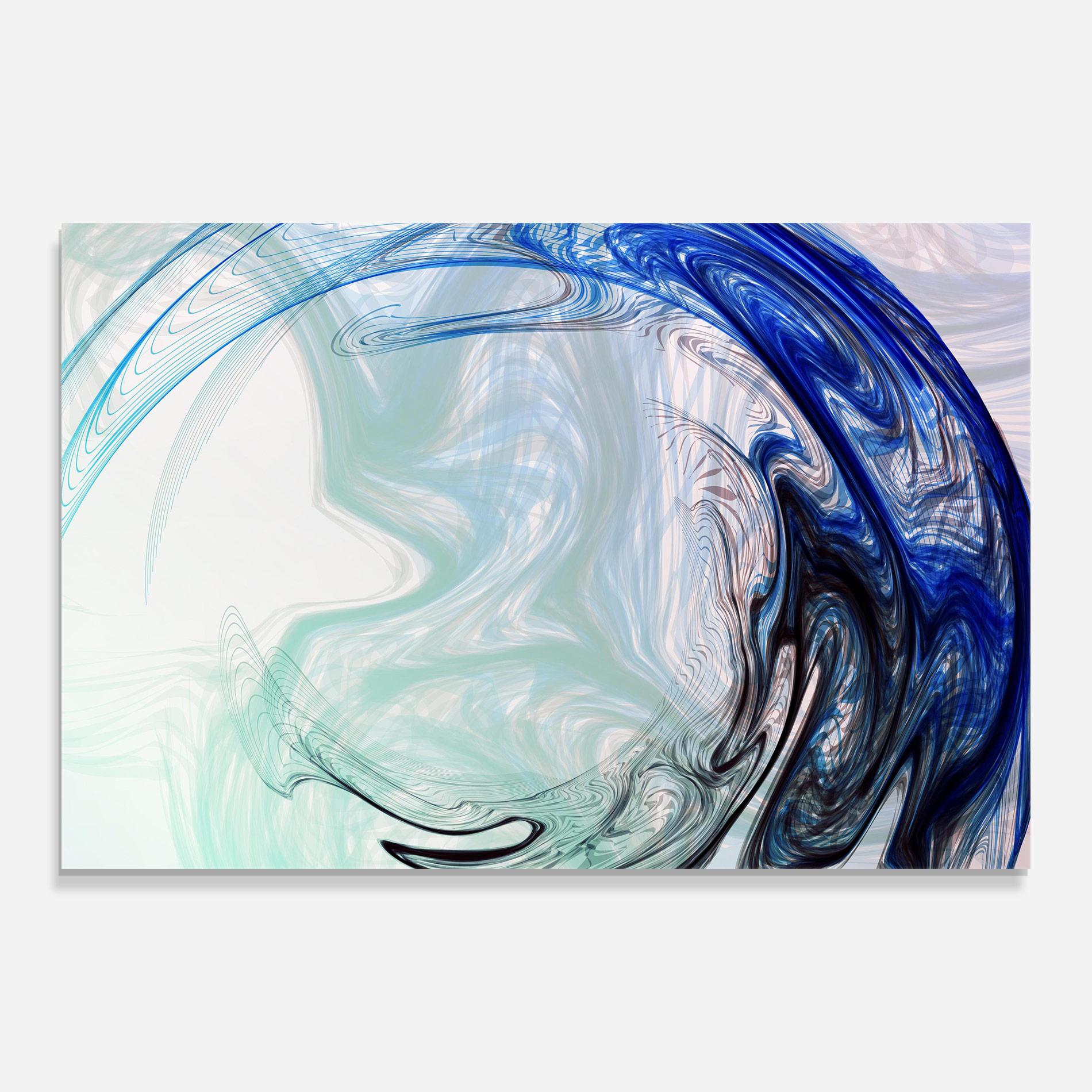 Üvegkép Blue Black Art mockup 0