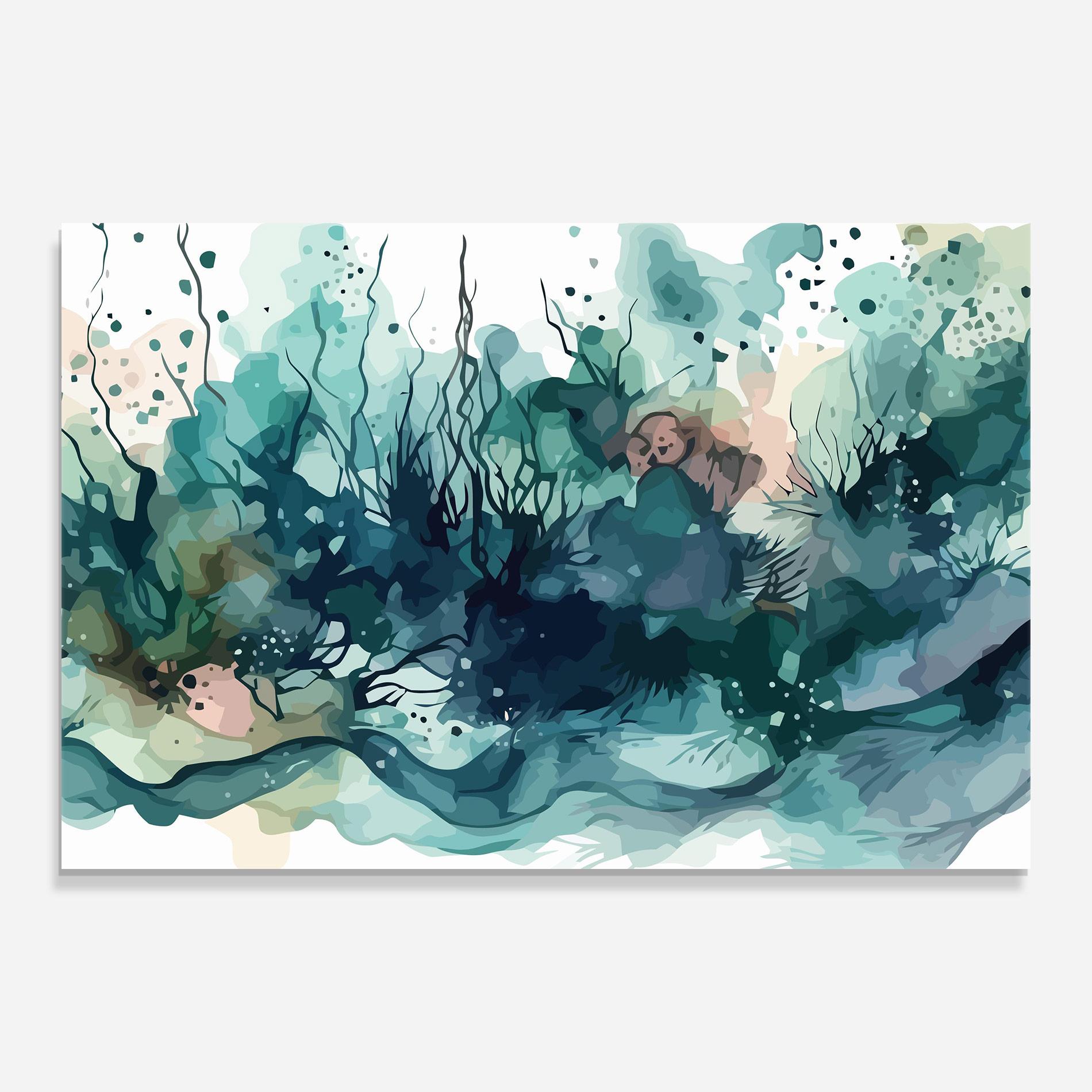 Üvegkép Deep Ocean Art mockup 0