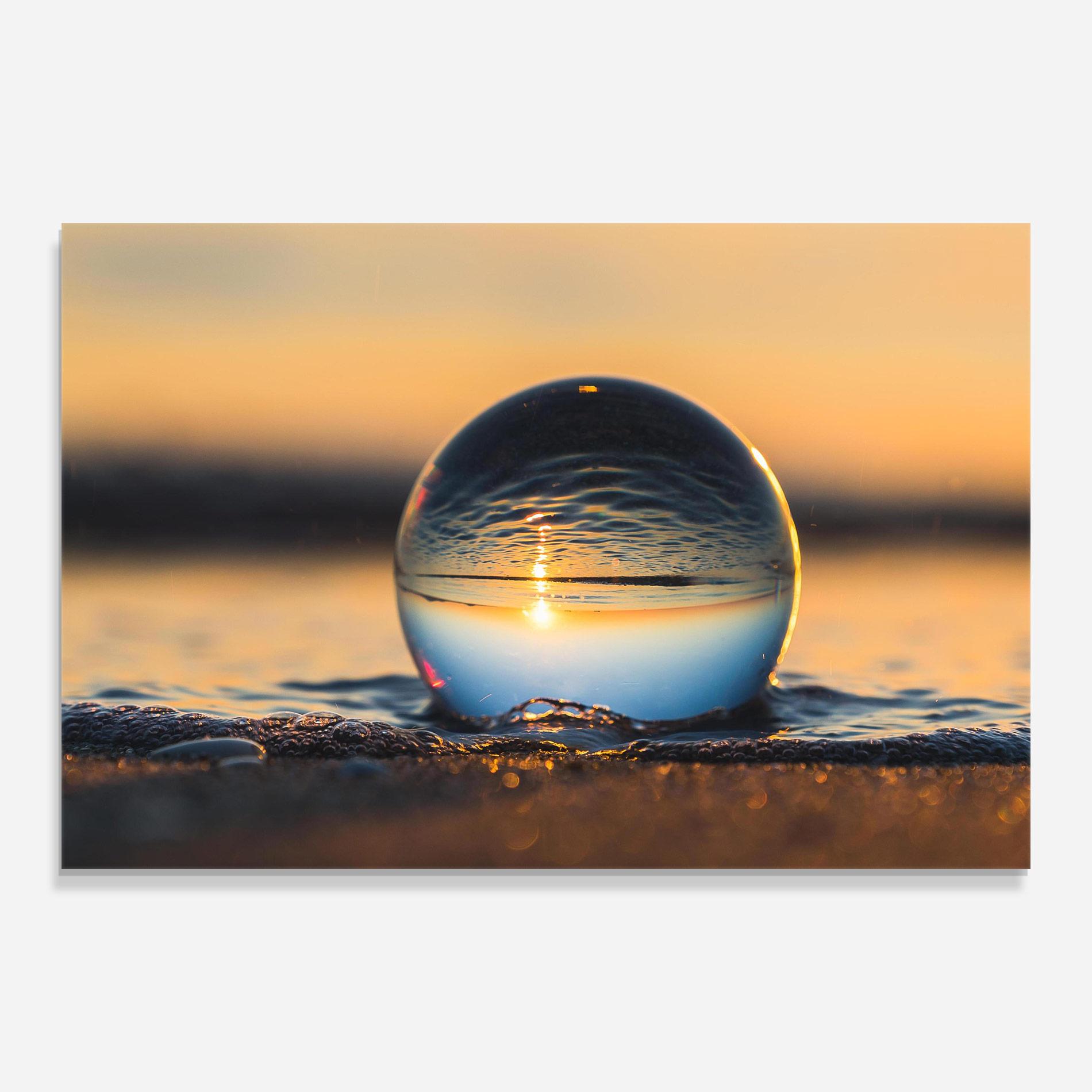 Üvegkép Water Bubble Reflecting mockup 0