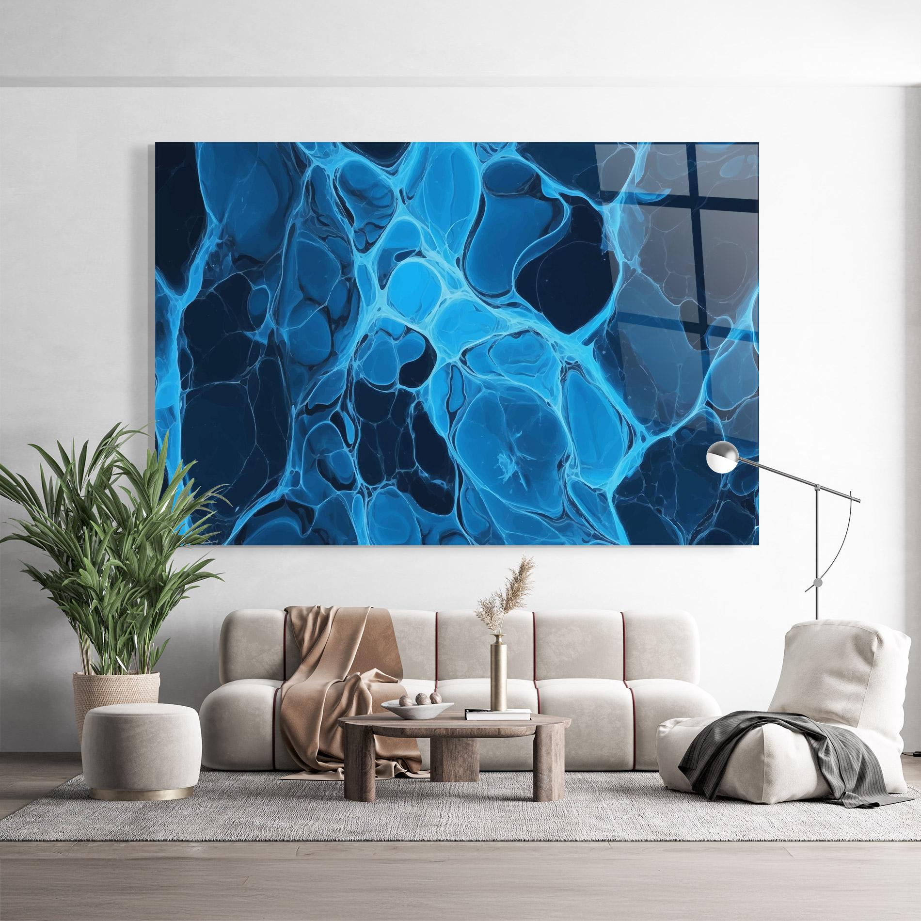 Üvegkép Blue Shade Water mockup 9