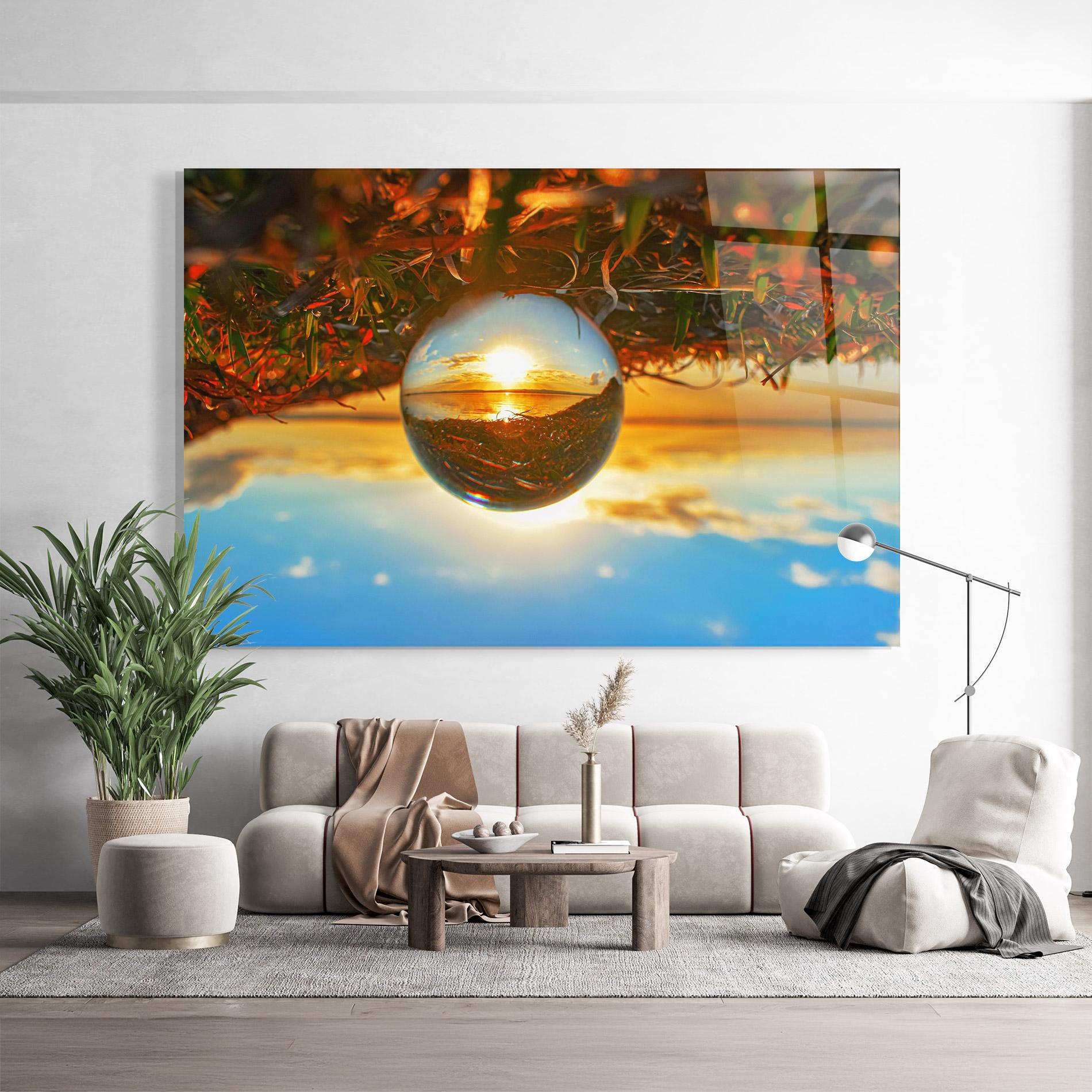 Üvegkép Creative Crystal Ball mockup 9