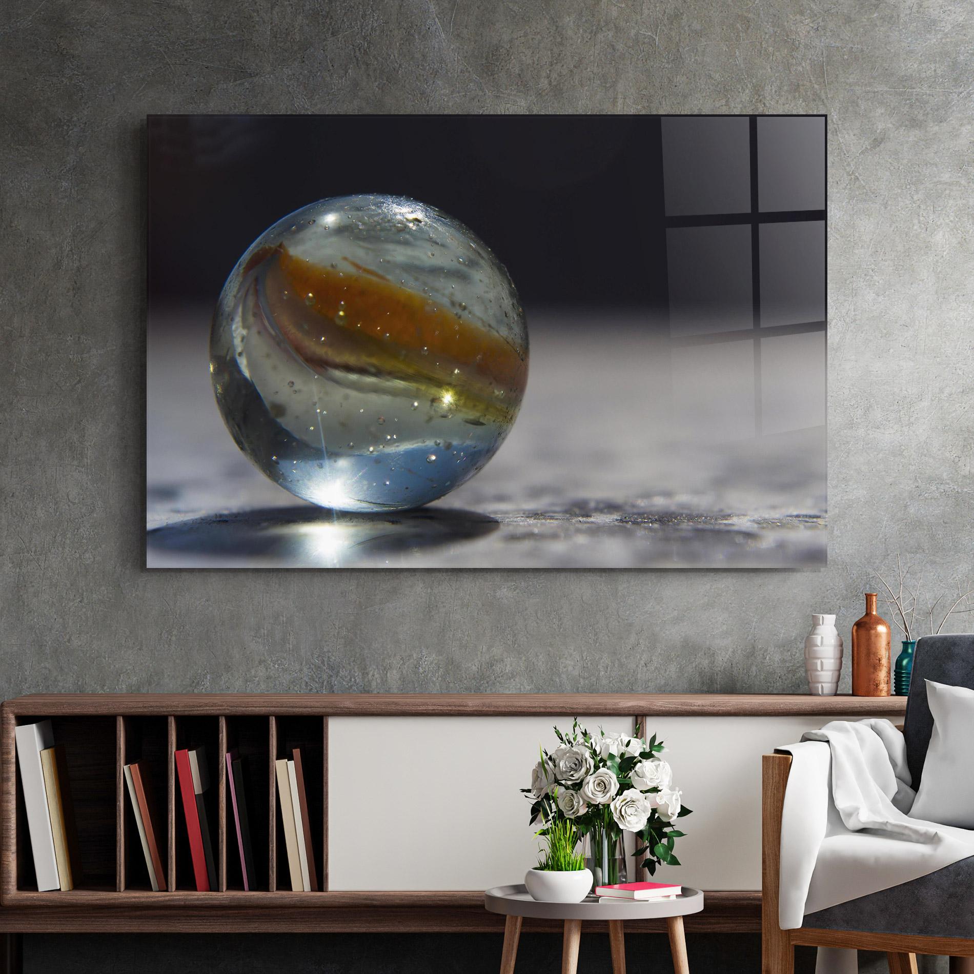 Üvegkép Colorful Glass Sphere mockup 2