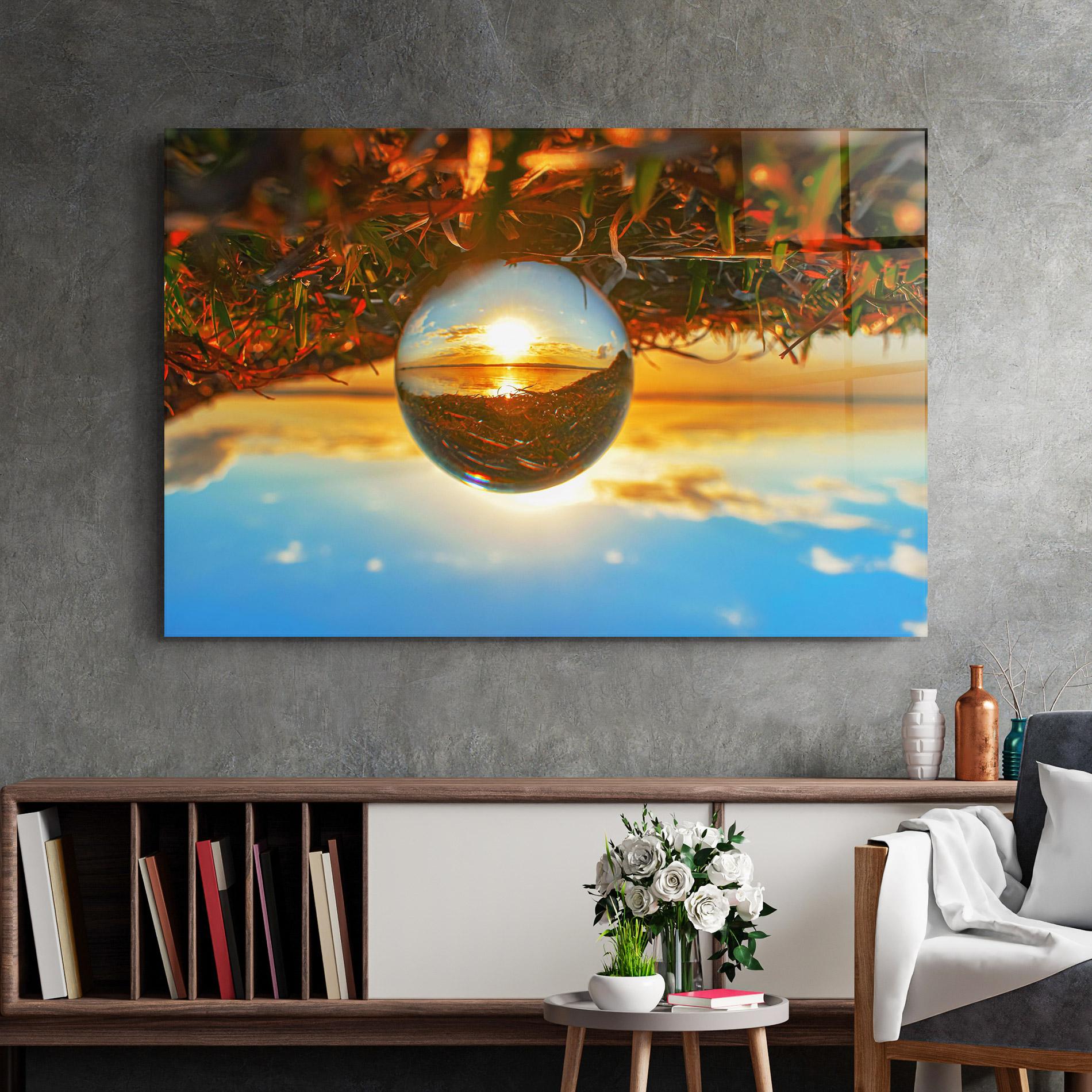 Üvegkép Creative Crystal Ball mockup 2