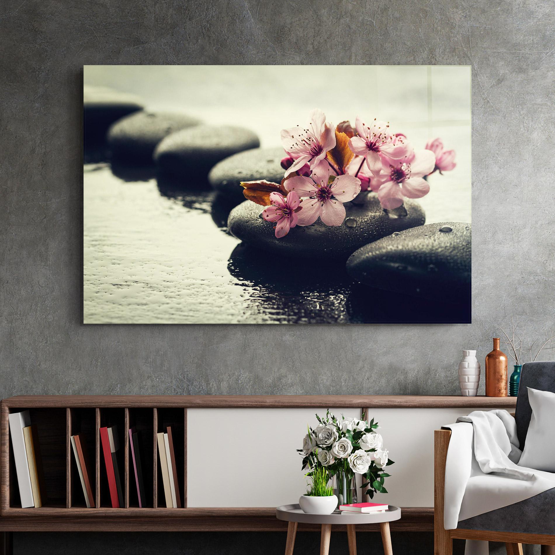 Üvegkép Hot Spa Flowers mockup 2