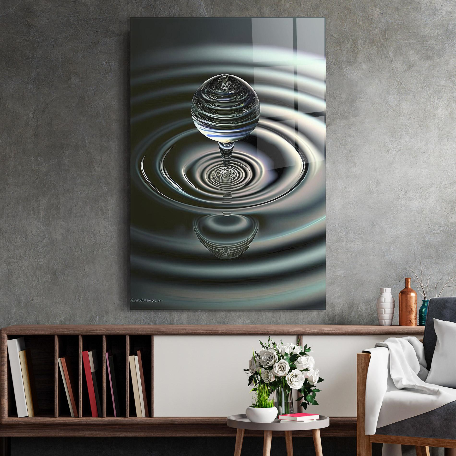 Üvegkép Beautiful Water Drop mockup 2