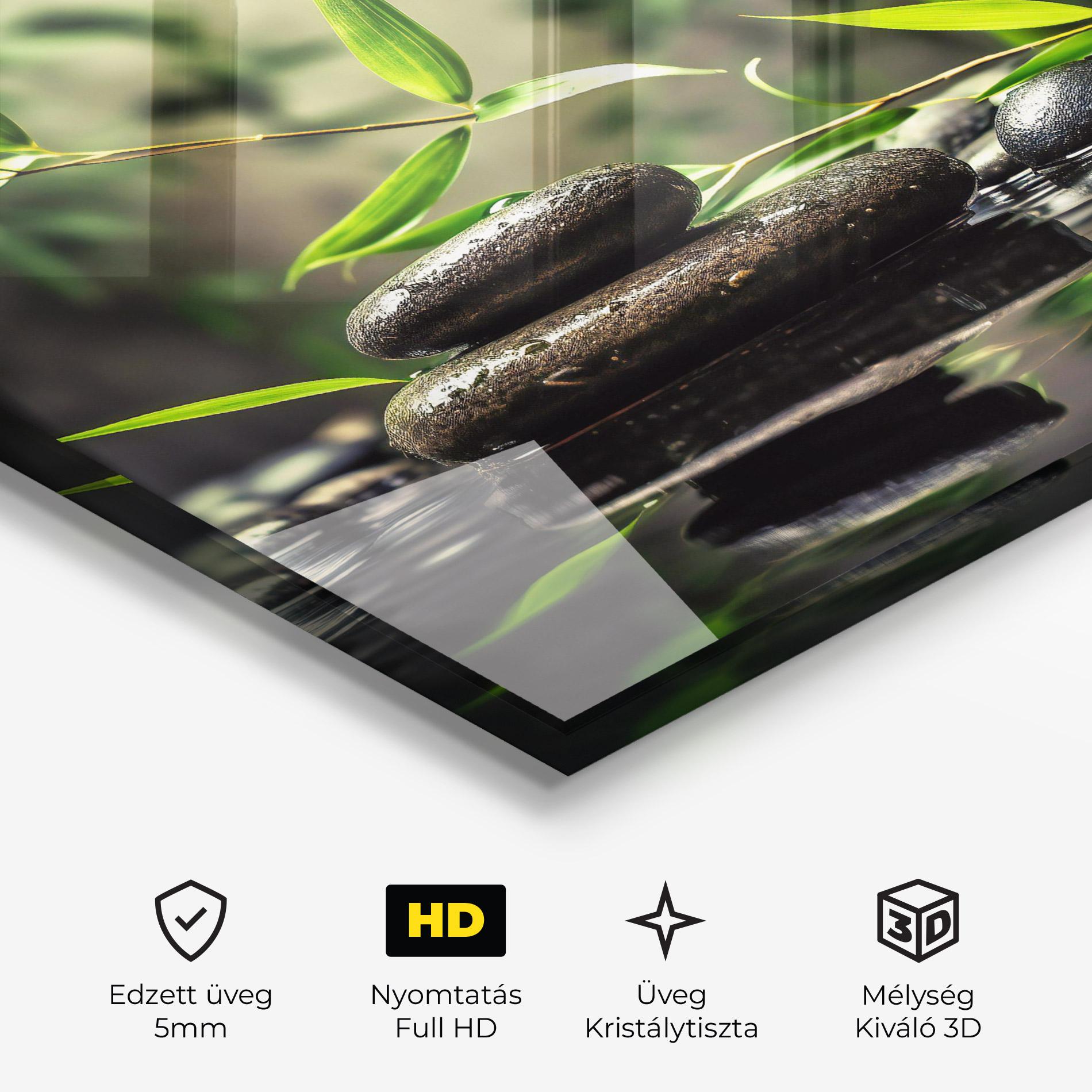 Üvegkép Bamboo Plant Water mockup 3