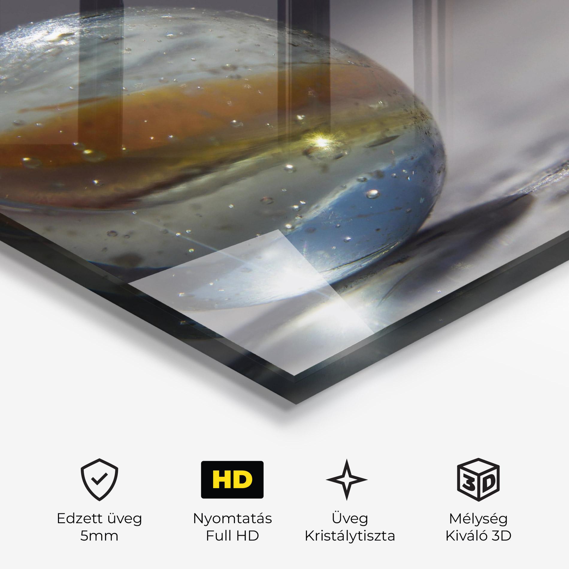 Üvegkép Colorful Glass Sphere mockup 3