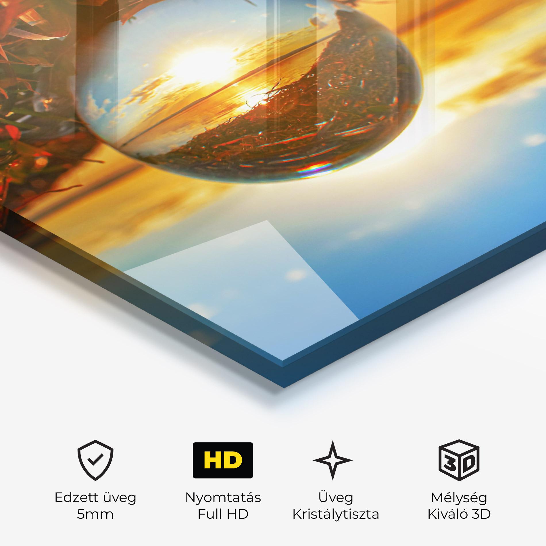Üvegkép Creative Crystal Ball mockup 3