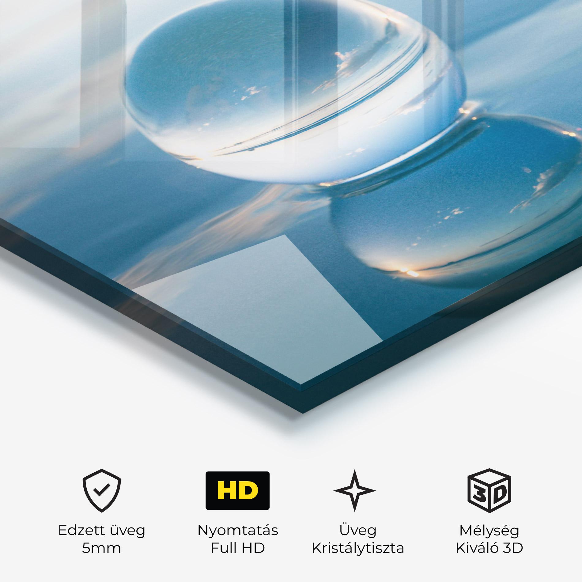 Üvegkép Crystal Ball Reflecting mockup 3
