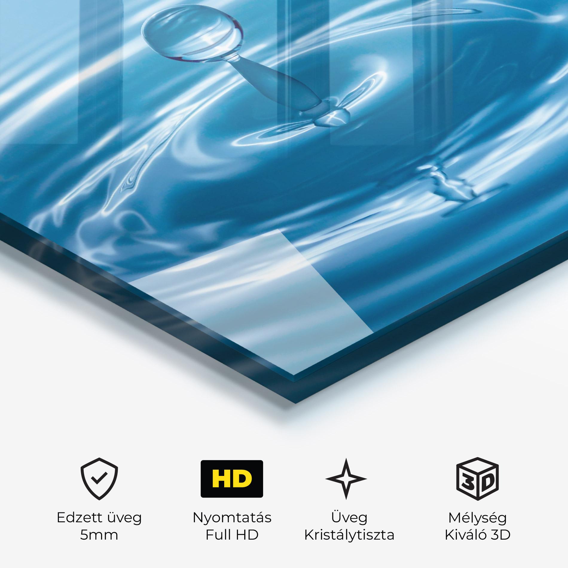 Üvegkép Drop Close Up mockup 3