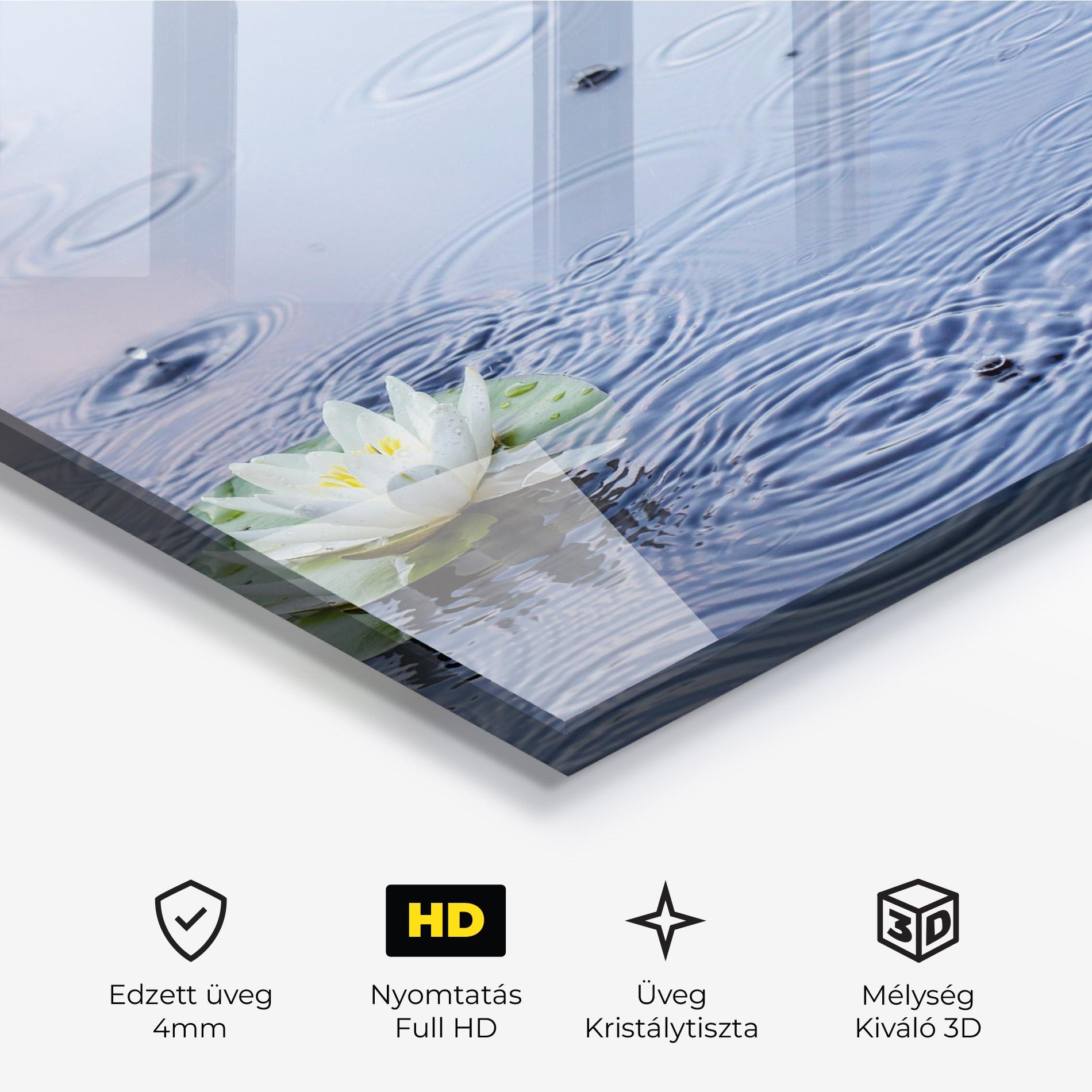 Üvegkép Clear Lake Rain mockup 3