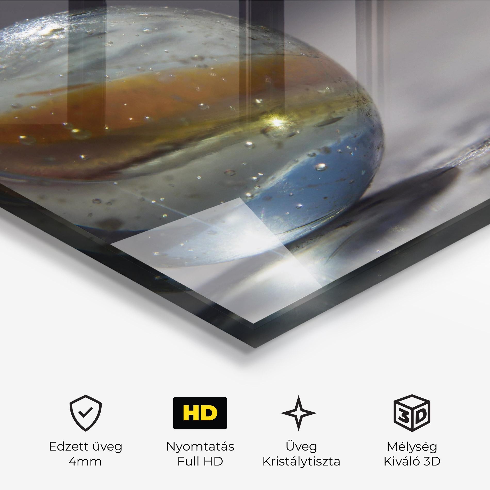 Üvegkép Colorful Glass Sphere mockup 3