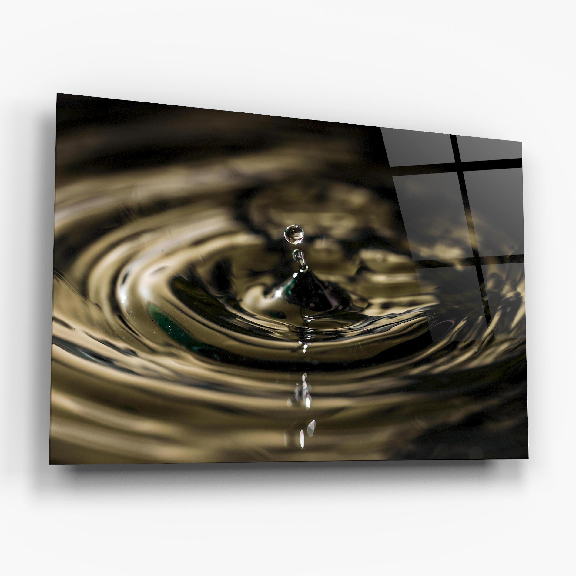Üvegkép Brown Water Drop mockup 6