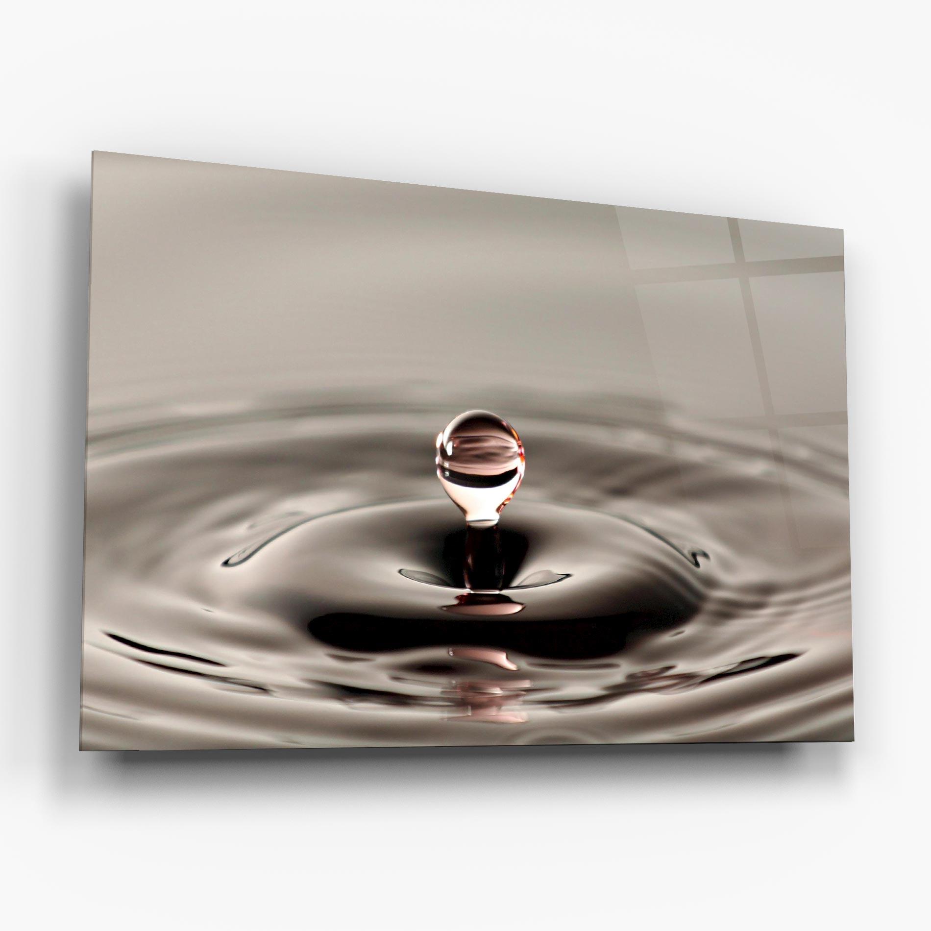 Üvegkép Close Red Water Drop mockup 6
