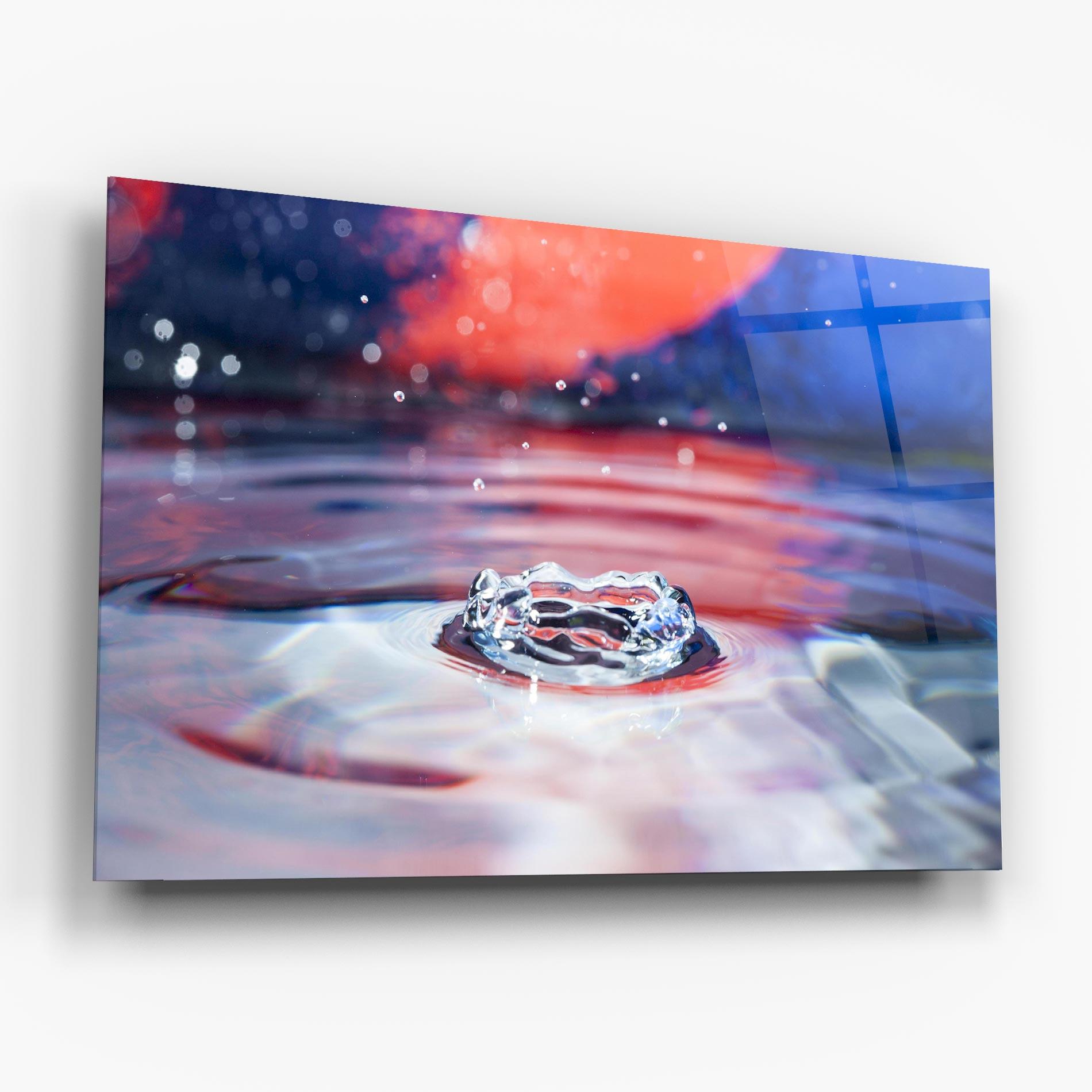 Üvegkép Colorful Water Surface mockup 6