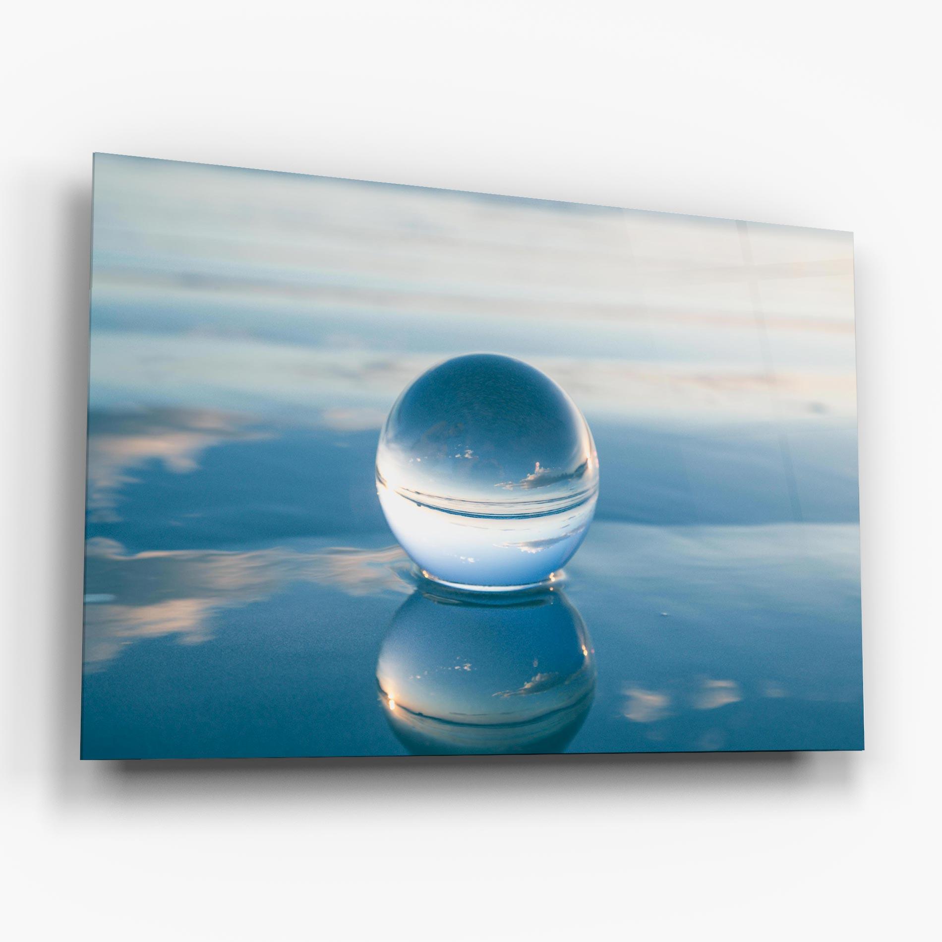 Üvegkép Crystal Ball Reflecting mockup 6
