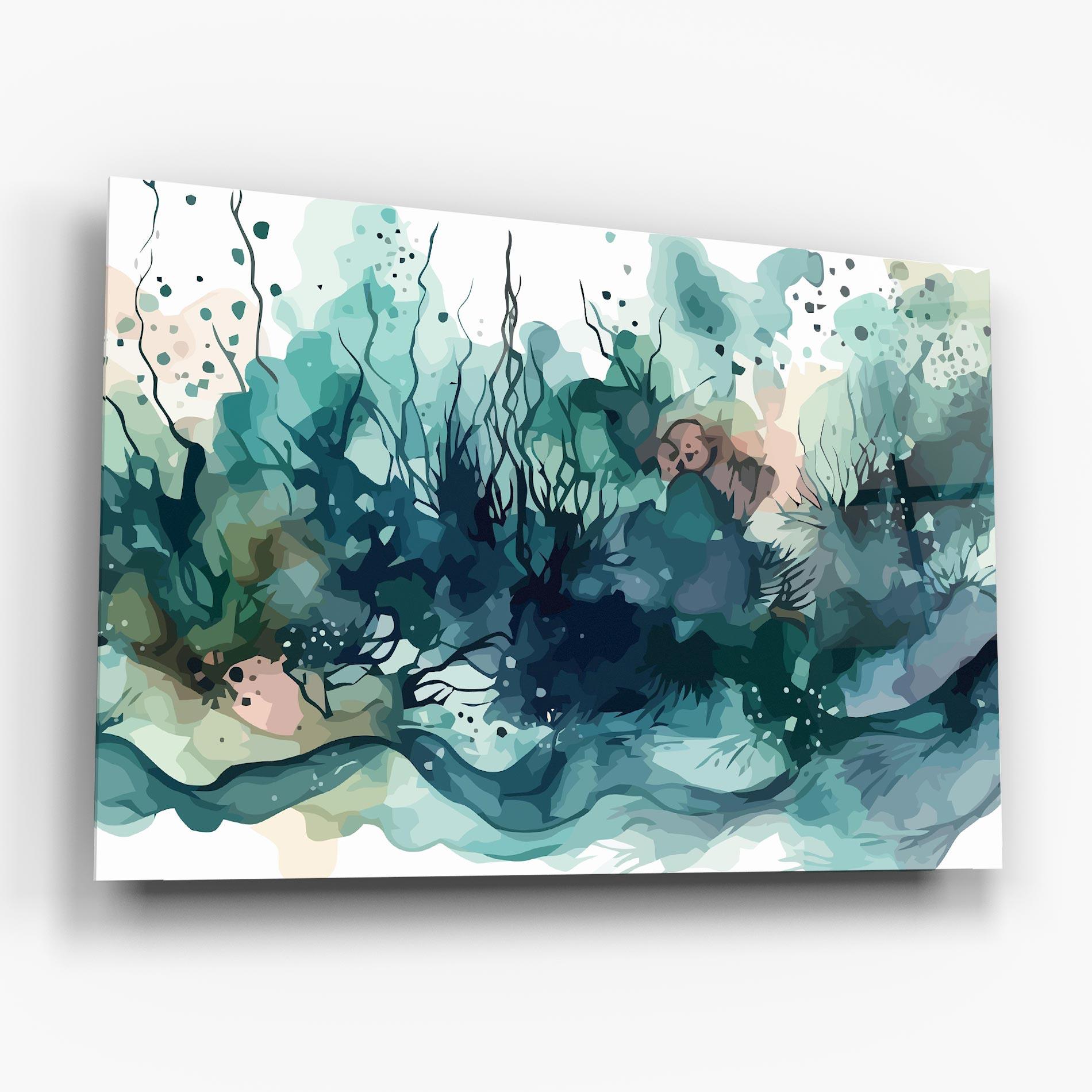 Üvegkép Deep Ocean Art mockup 6