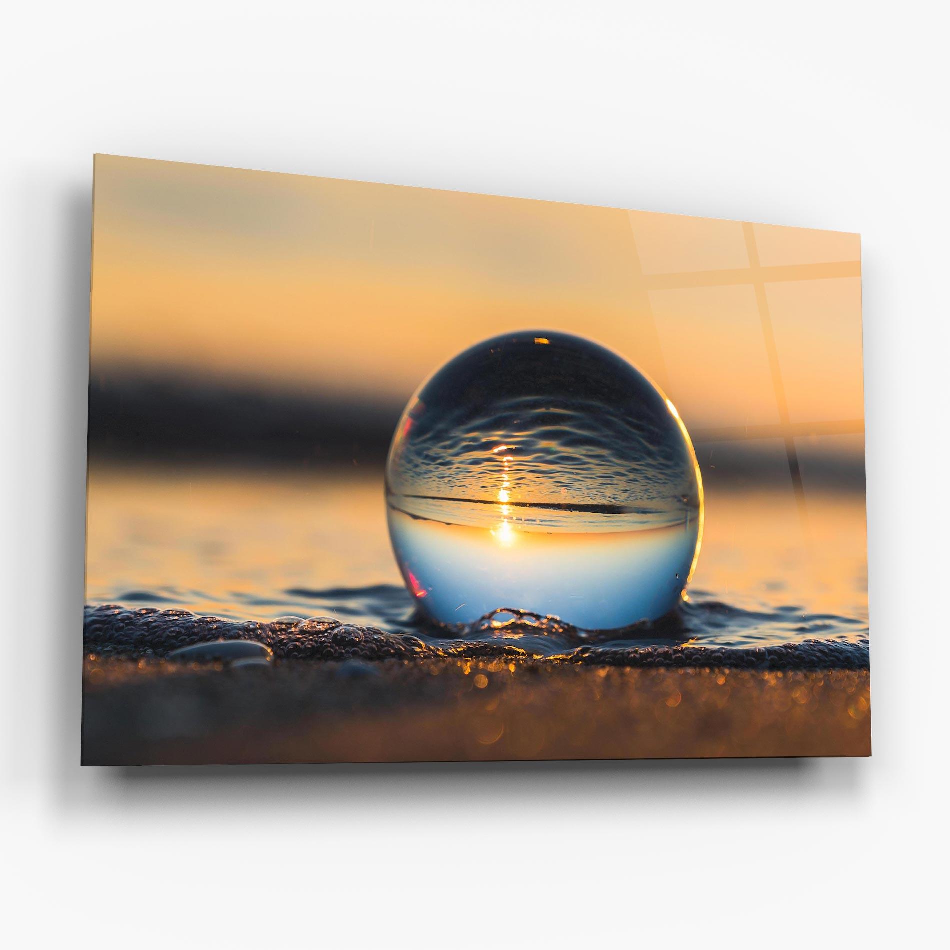 Üvegkép Water Bubble Reflecting mockup 6