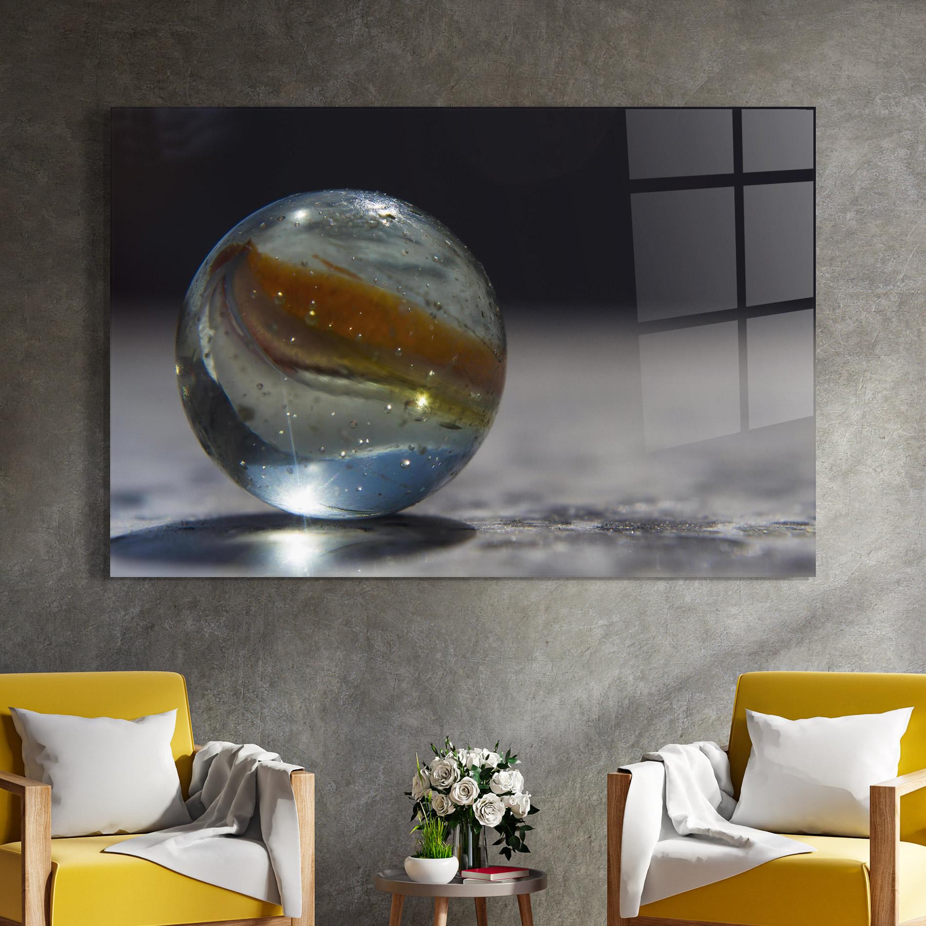 Üvegkép Colorful Glass Sphere mockup 4