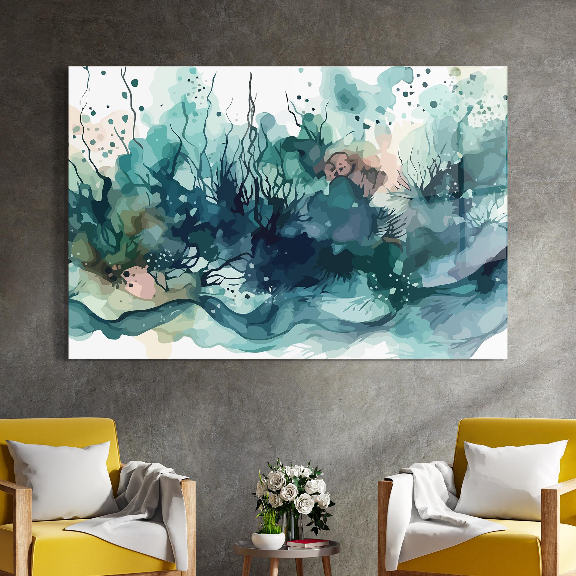 Üvegkép Deep Ocean Art mockup 4