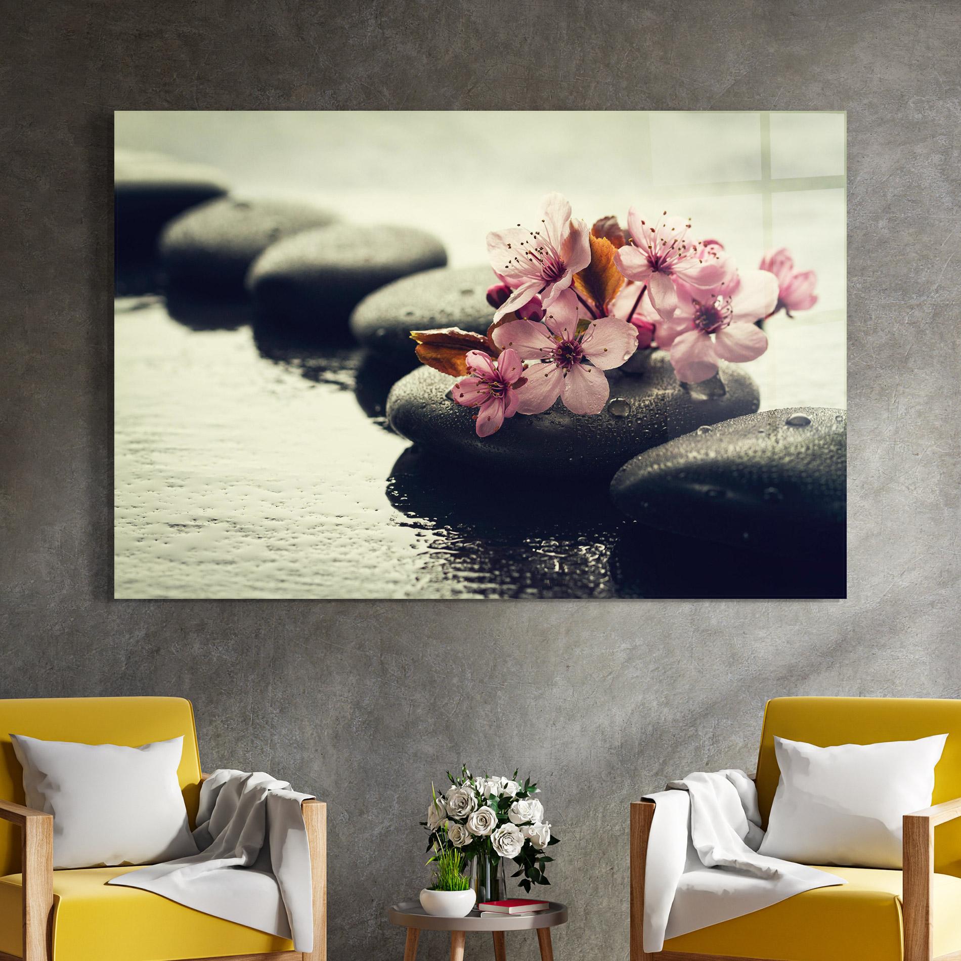 Üvegkép Hot Spa Flowers mockup 4