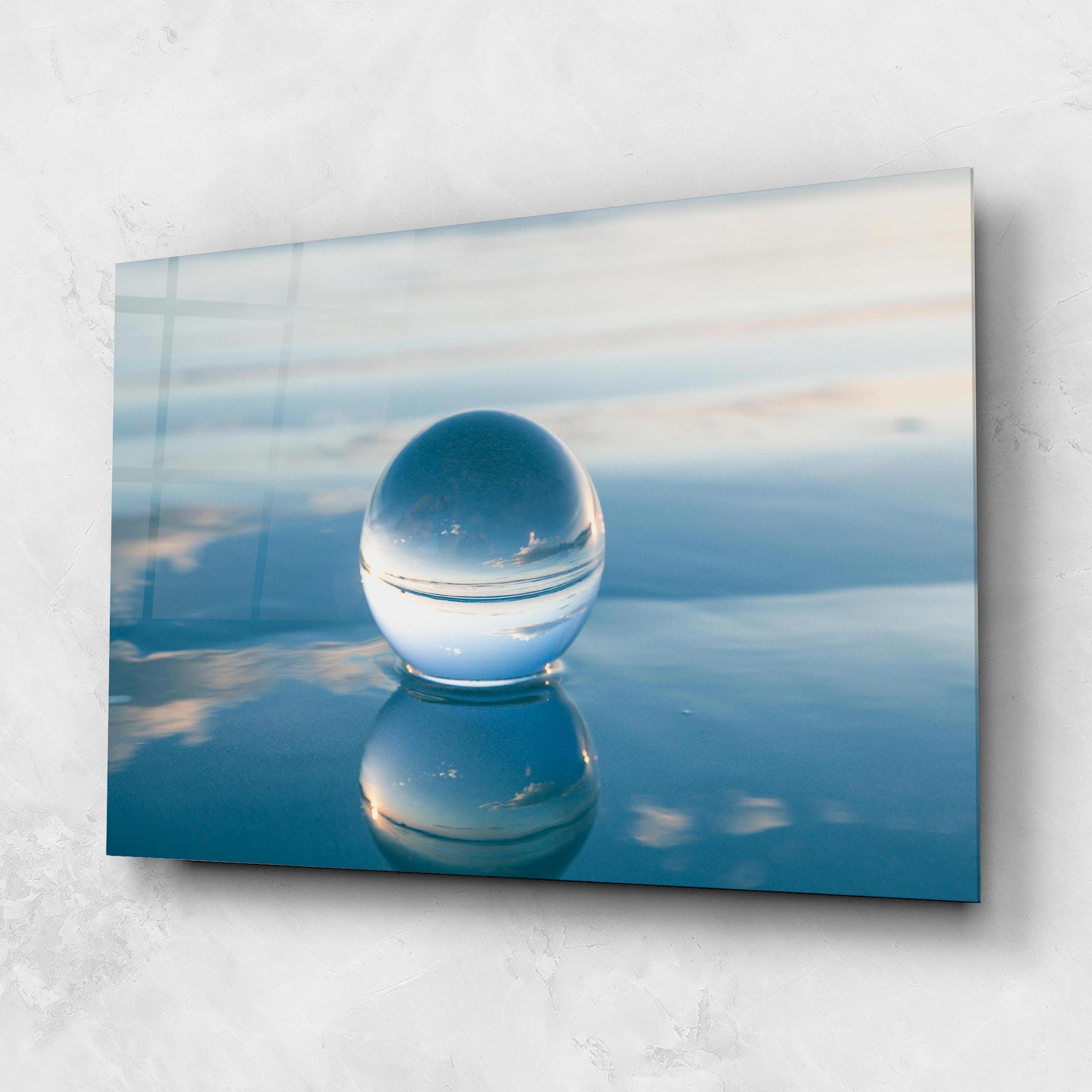 Üvegkép Crystal Ball Reflecting mockup 1