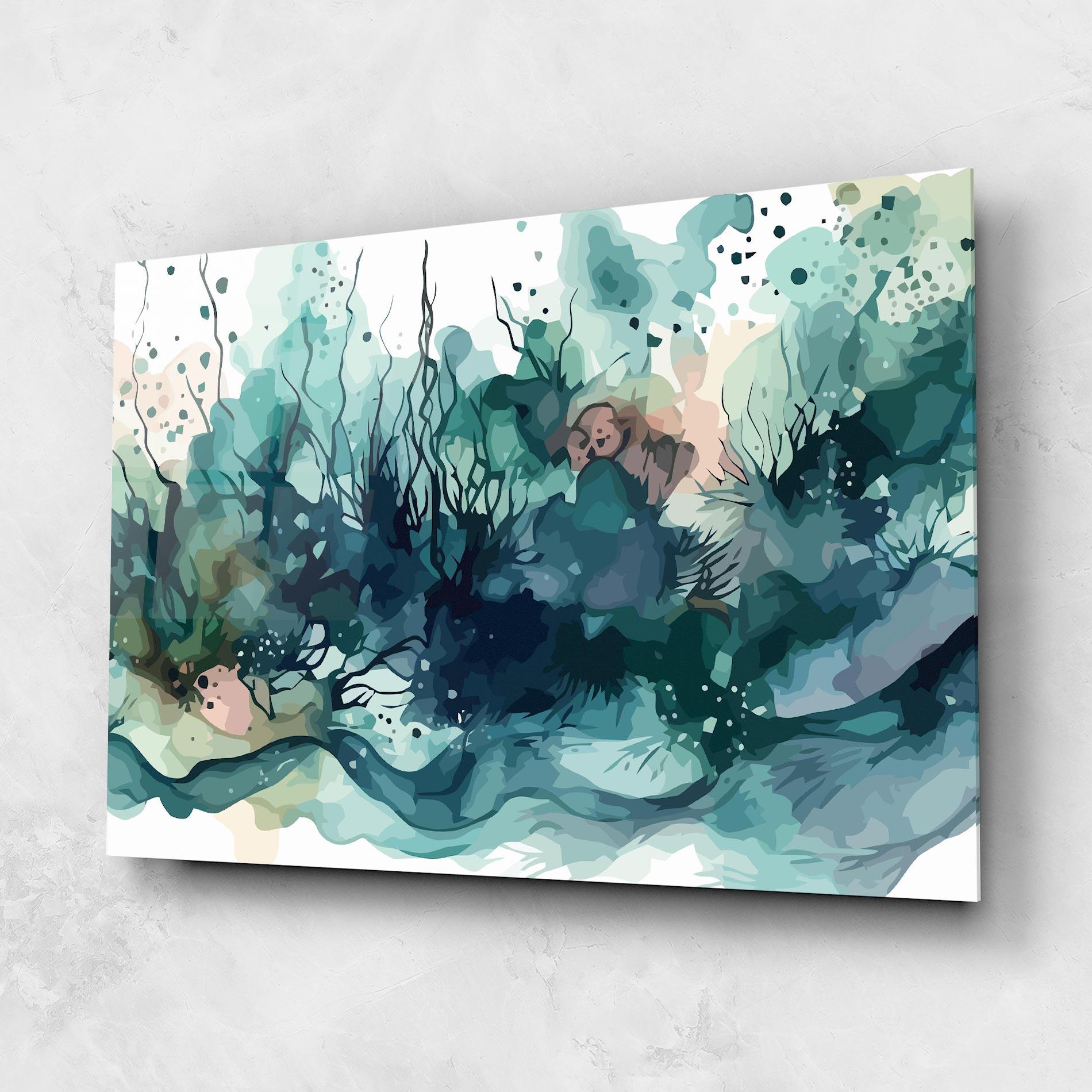 Üvegkép Deep Ocean Art mockup 1