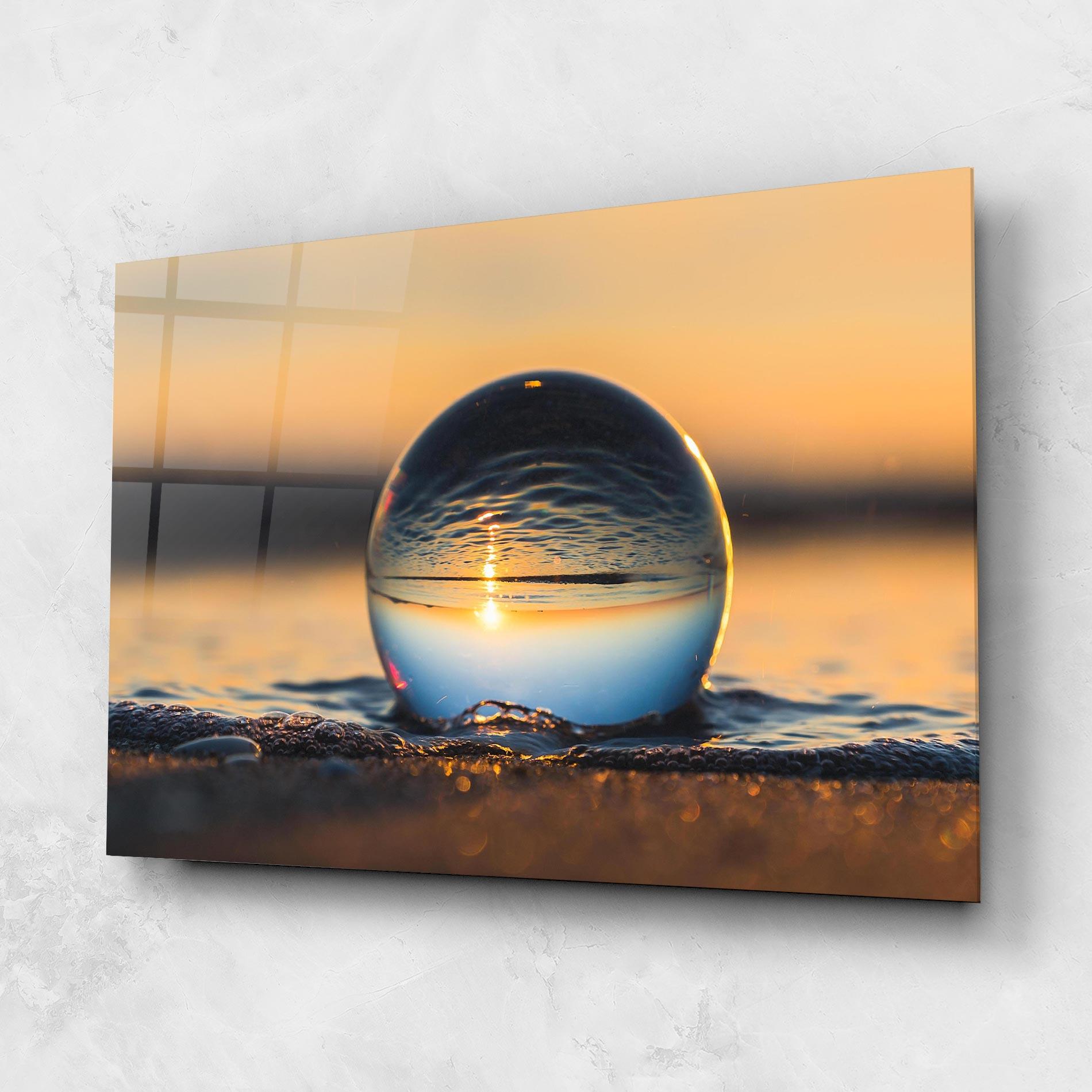 Üvegkép Water Bubble Reflecting mockup 1