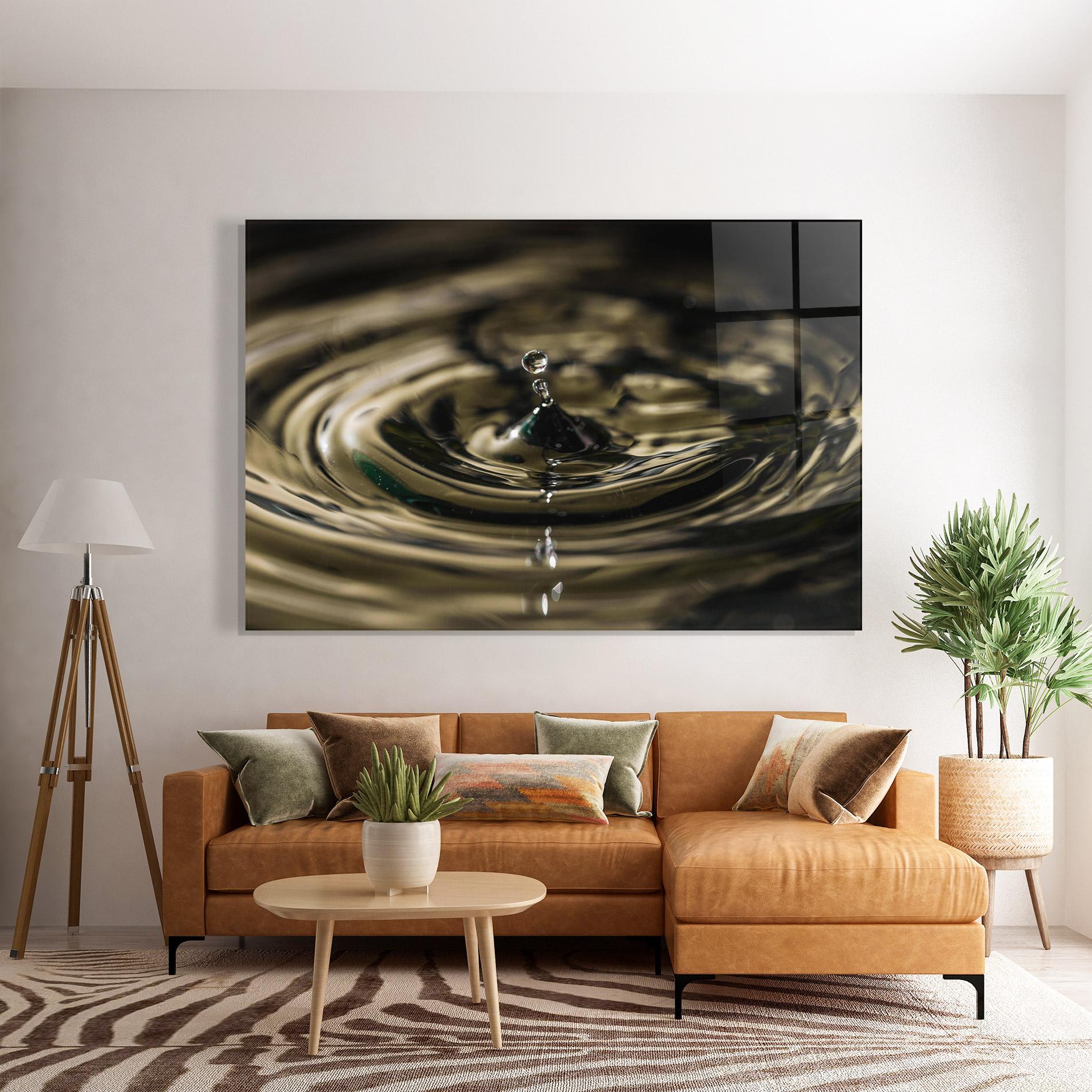 Üvegkép Brown Water Drop mockup 7