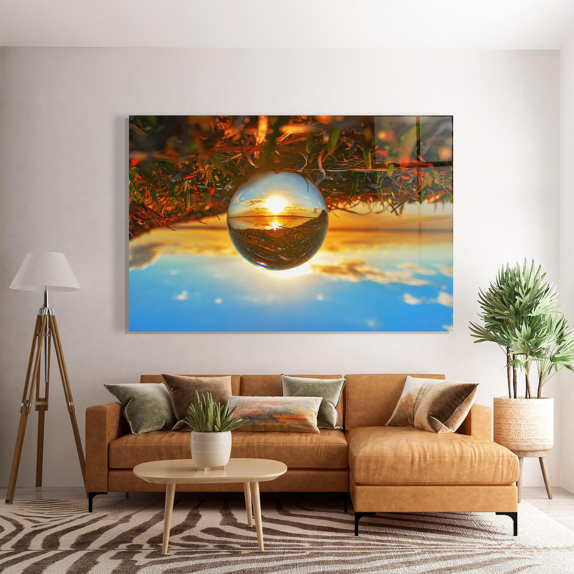 Üvegkép Creative Crystal Ball mockup 7