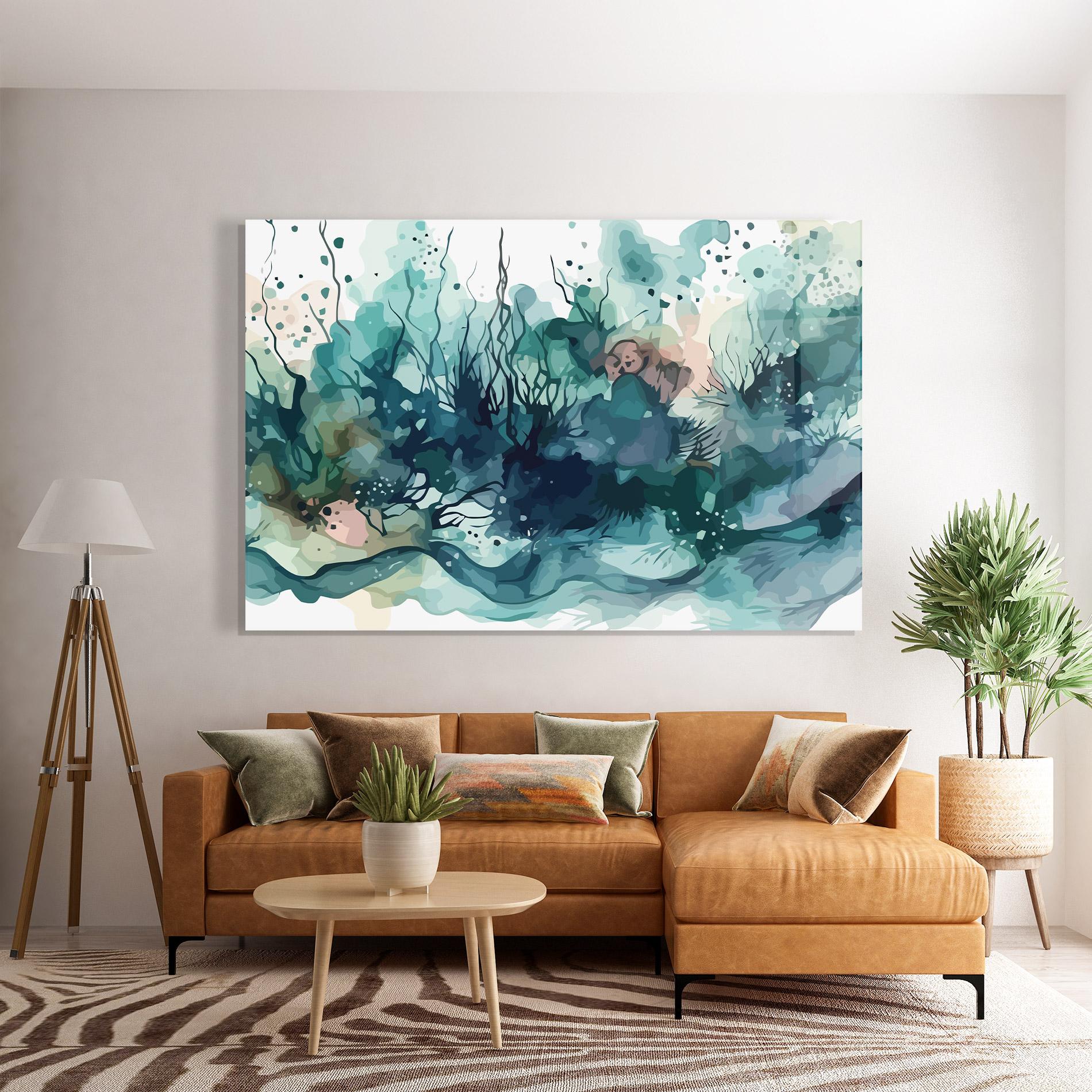 Üvegkép Deep Ocean Art mockup 7