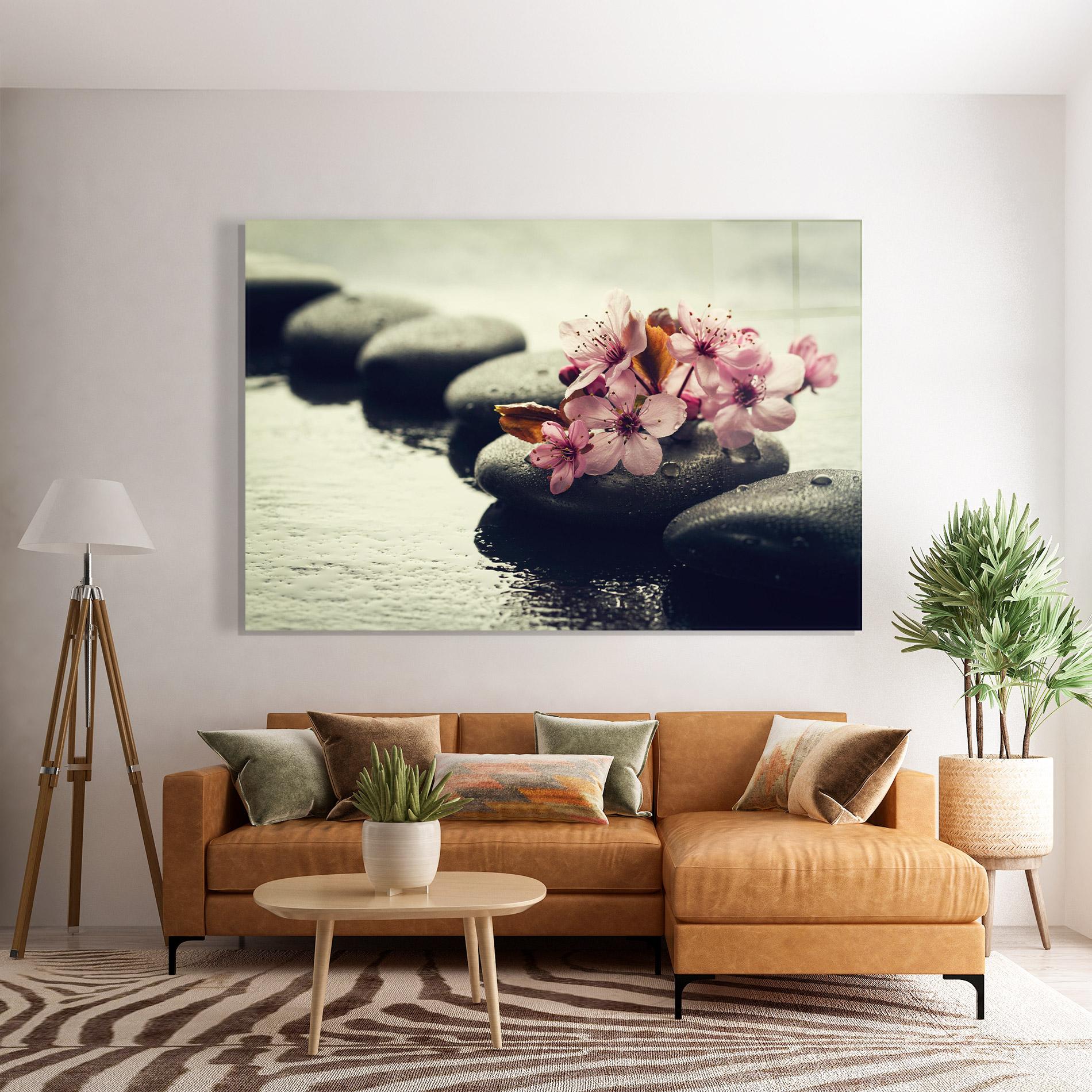 Üvegkép Hot Spa Flowers mockup 7