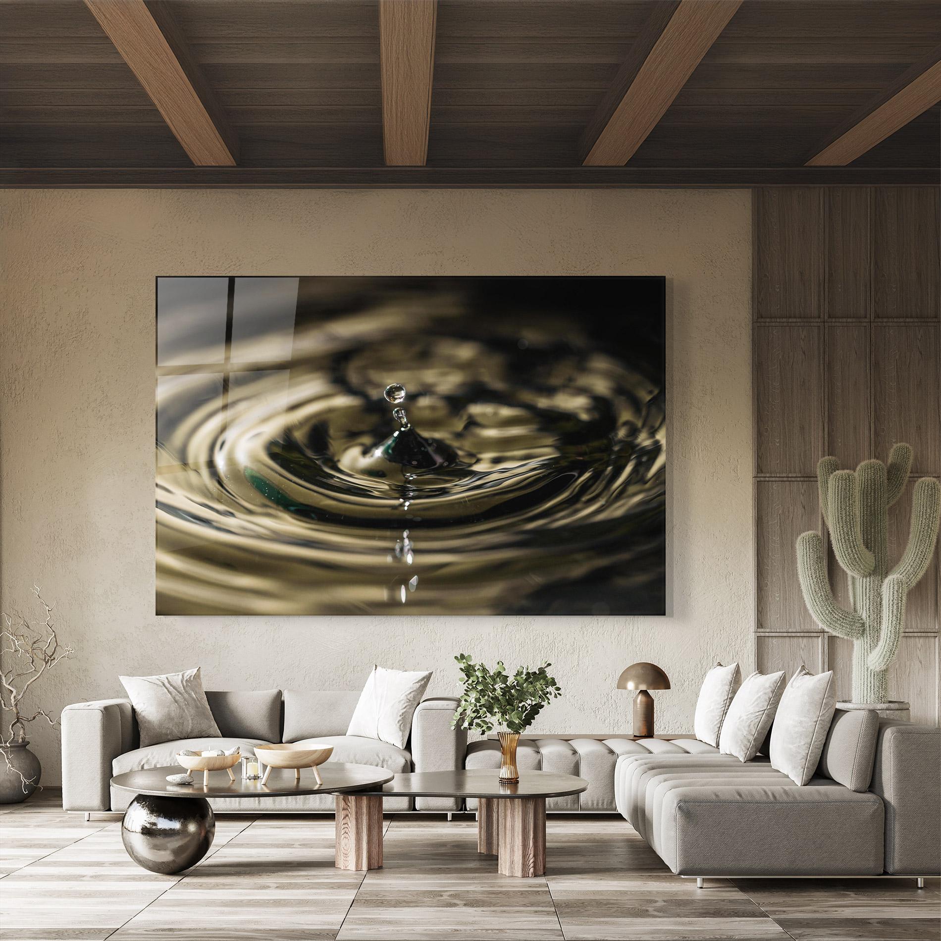 Üvegkép Brown Water Drop mockup 8